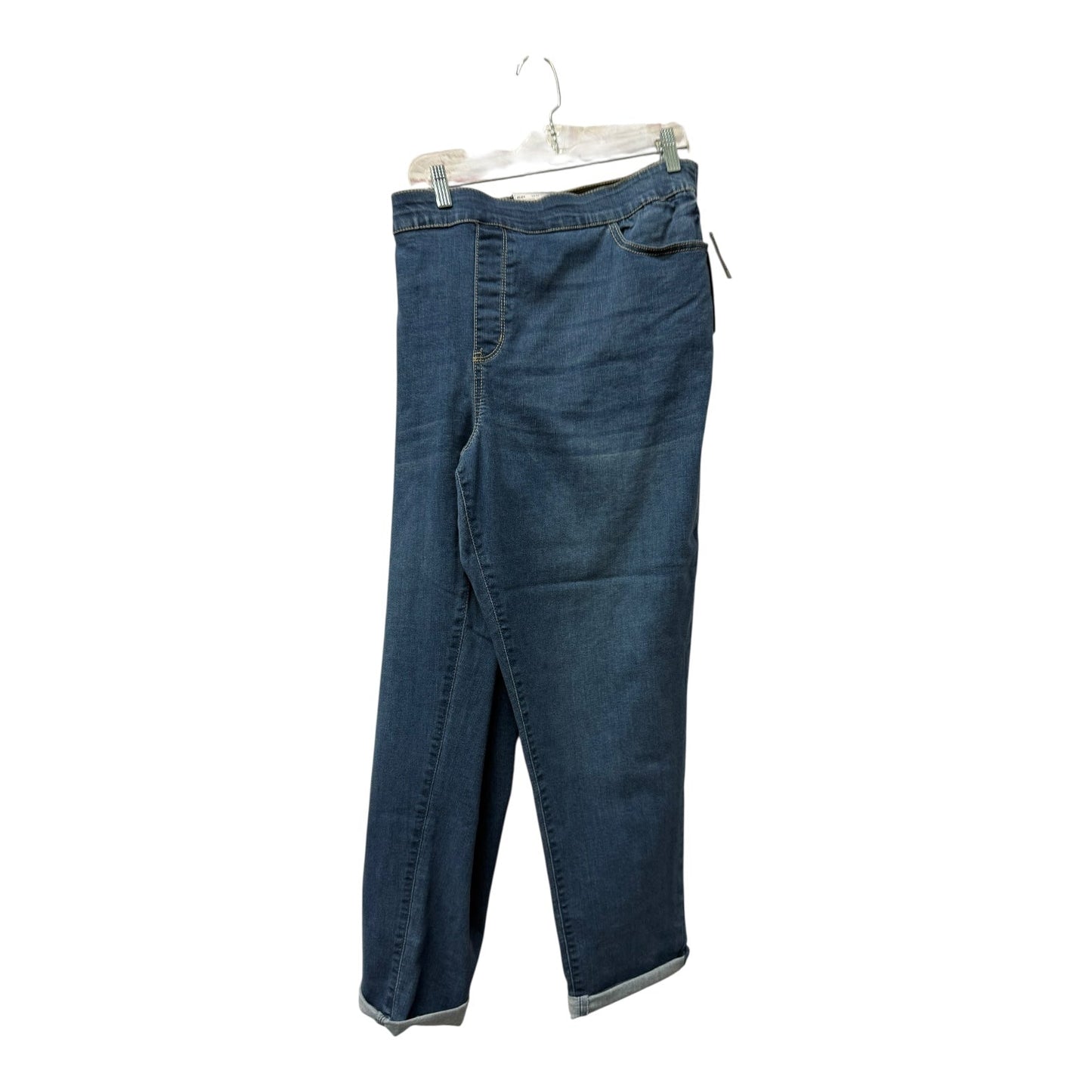 Jeans Straight By Croft And Barrow In Blue, Size:24