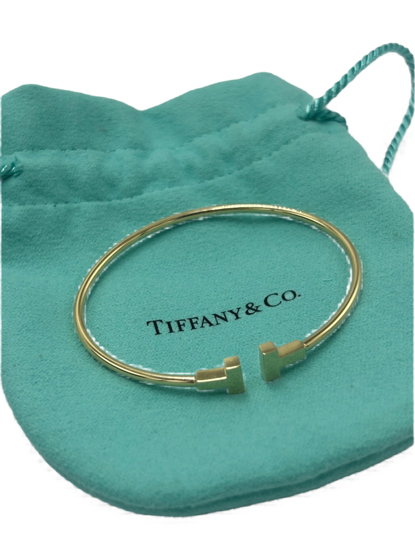 Tiffany & Company 18K T Wire Designer Luxury Bracelet
