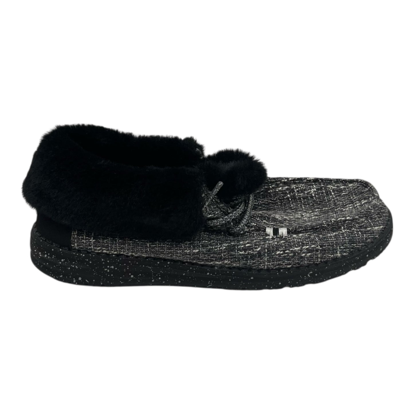 Shoes Flats By Hey Dude In Grey, Size:9