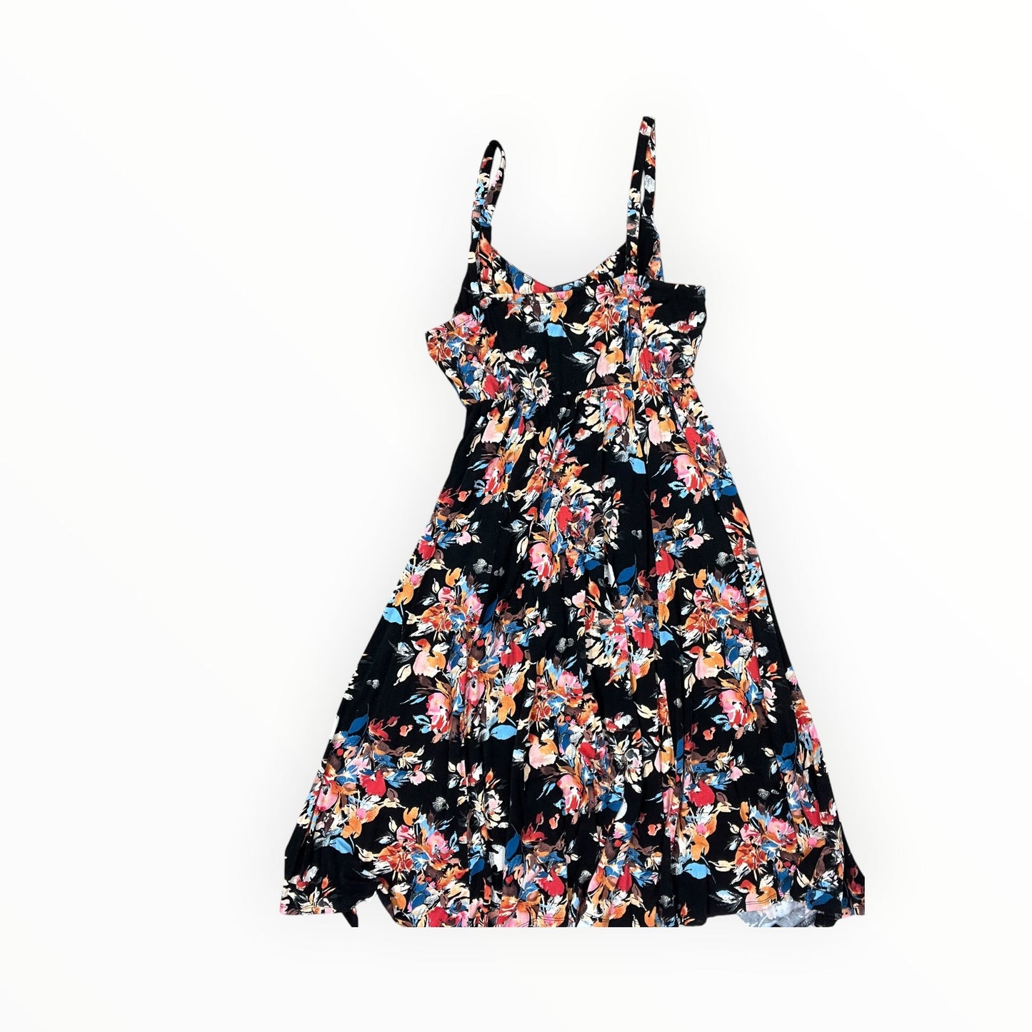Dress Casual Midi By Torrid In Black & Orange, Size:L