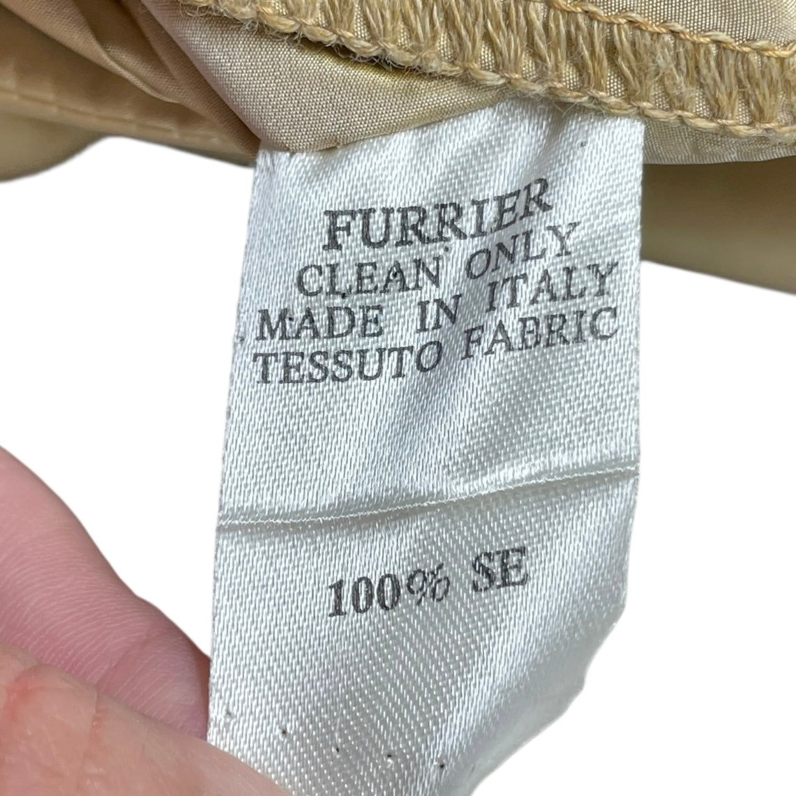 Coat Luxury Designer By Fendi In Tan, Size: M