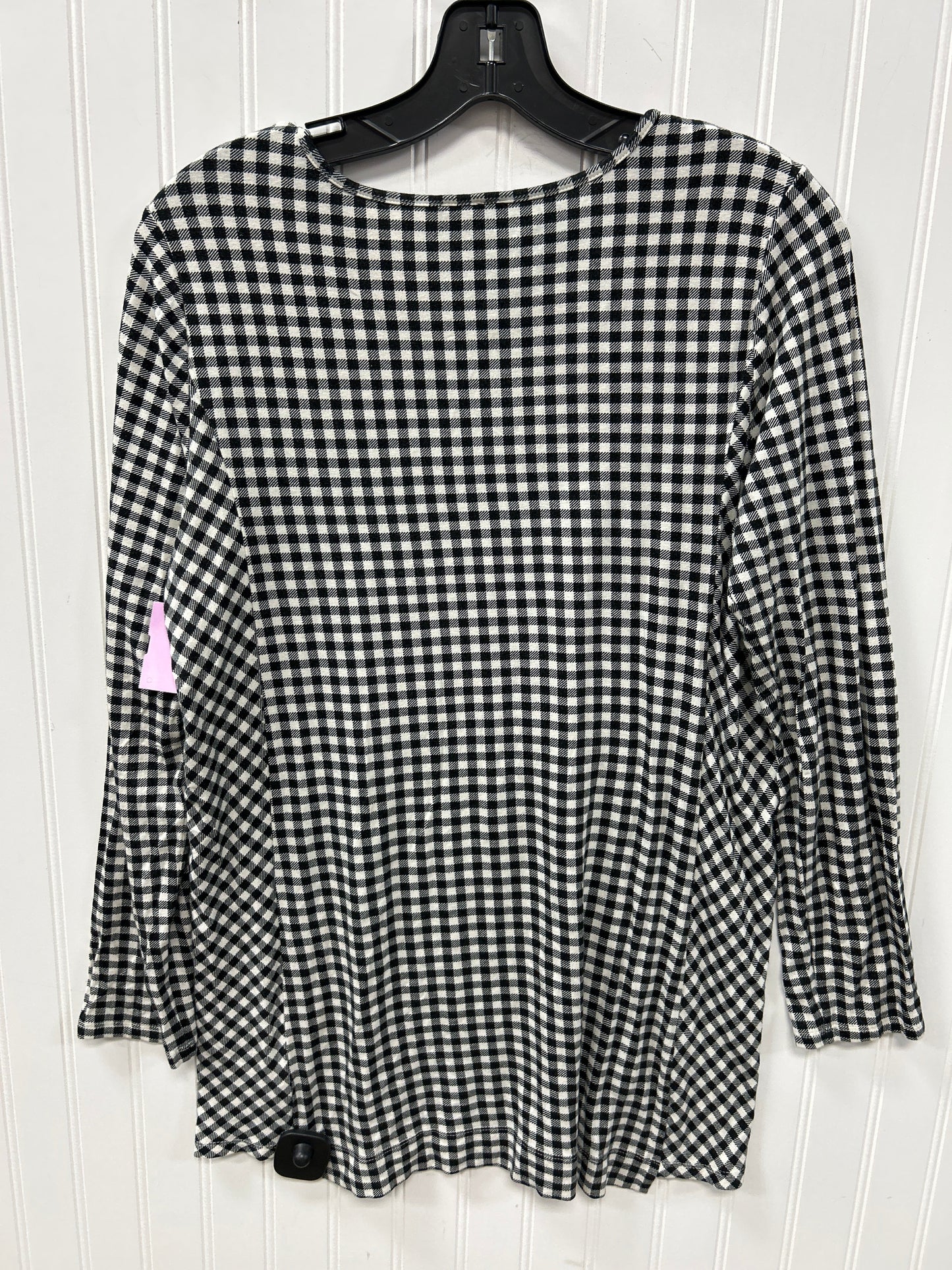 Top Ls By J. Jill In Black & White, Size:M
