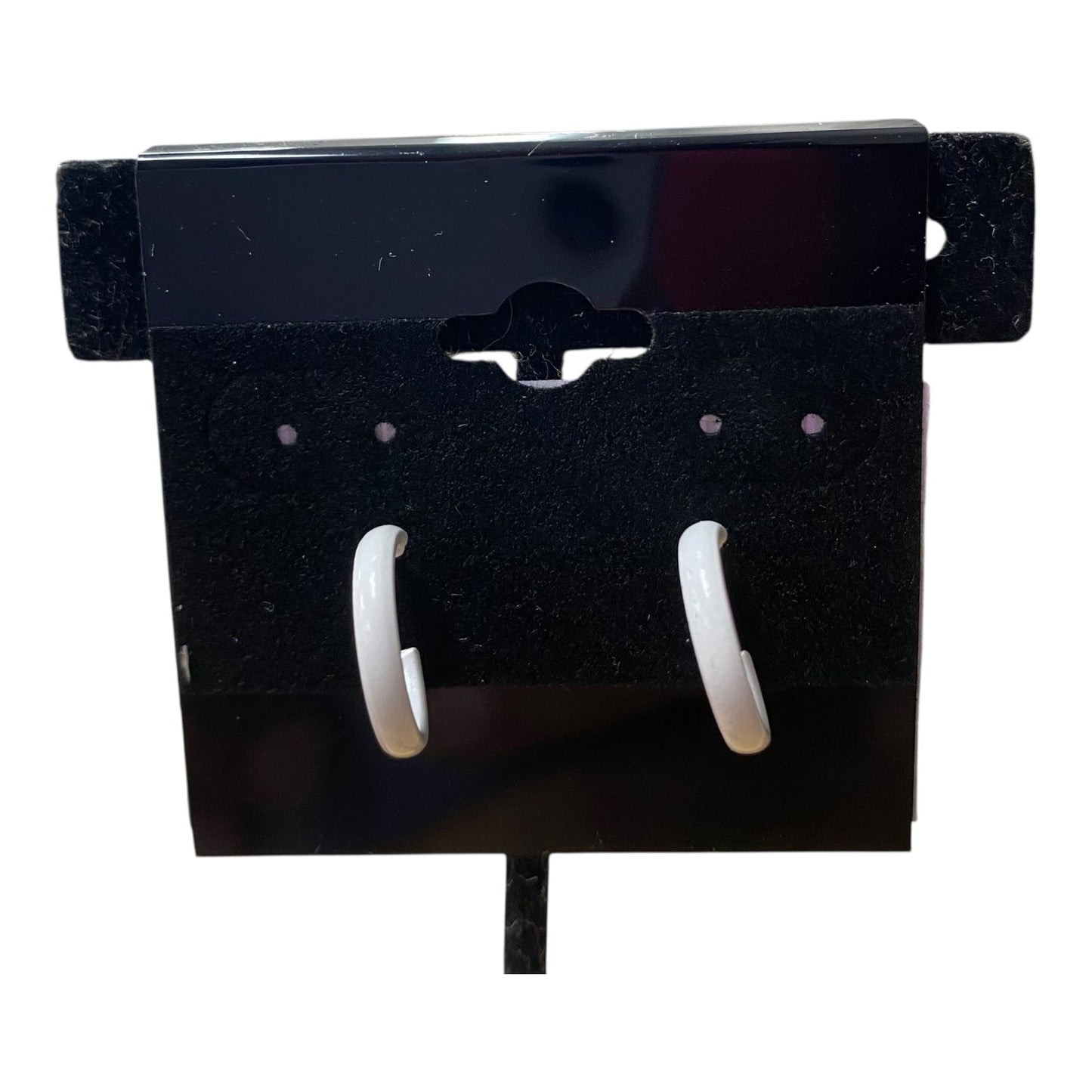 Earrings Hoop In White