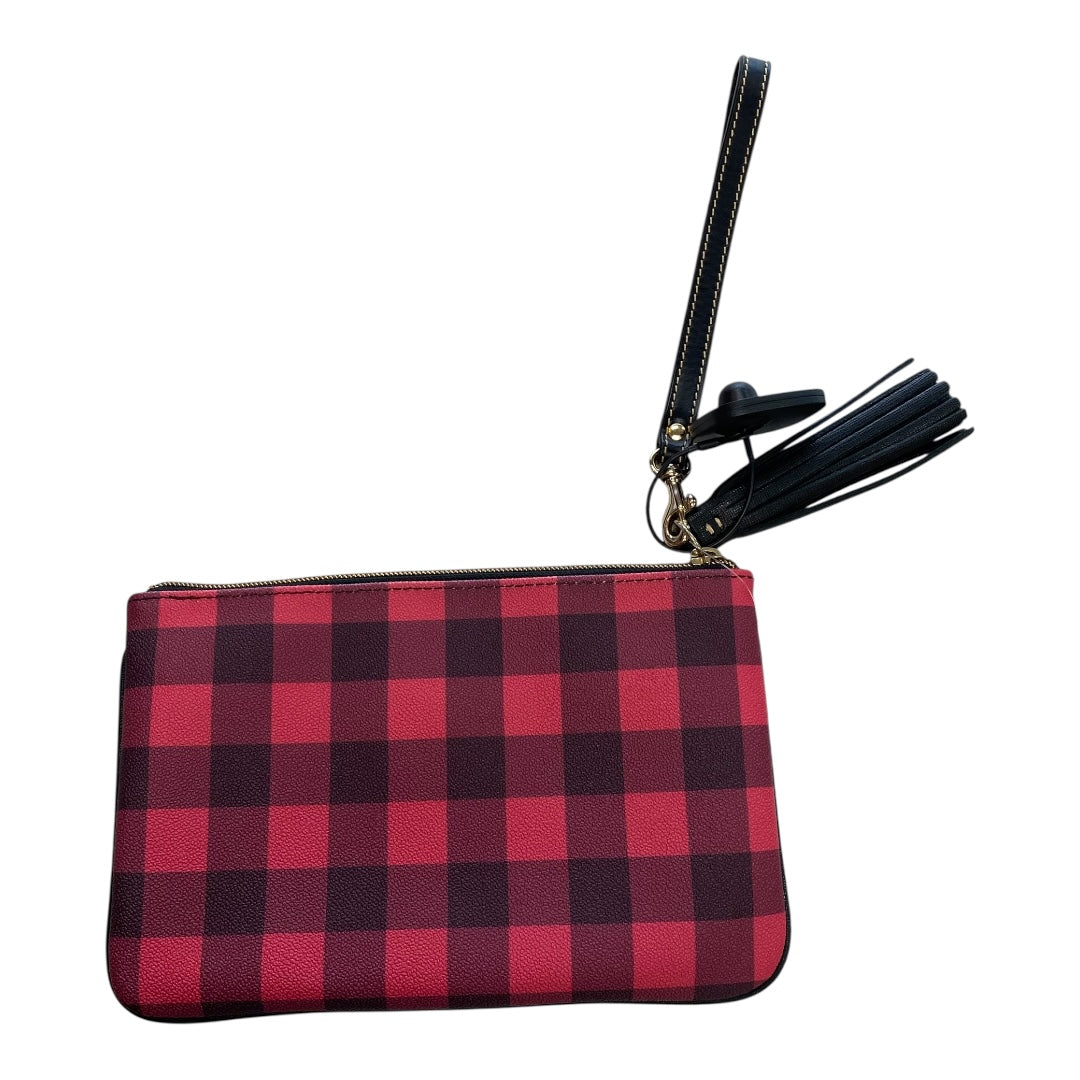 Wristlet Designer By Dooney And Bourke In Black & Red, Size:Large