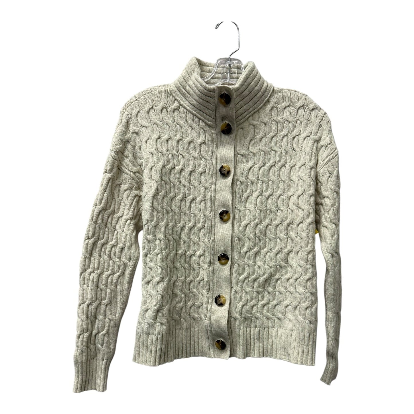 Sweater Cardigan By J. Jill In Beige, Size:S
