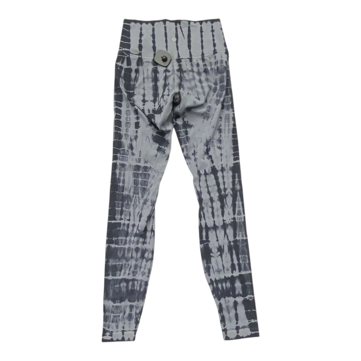 Athletic Leggings By Lululemon In Black & Grey, Size:6