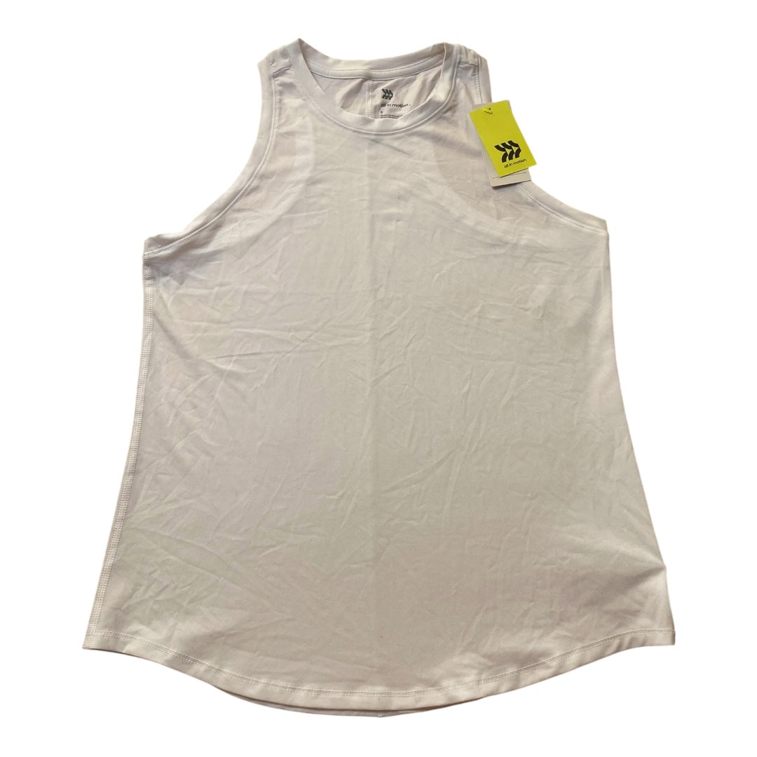 Athletic Tank Top By All In Motion In White, Size:S