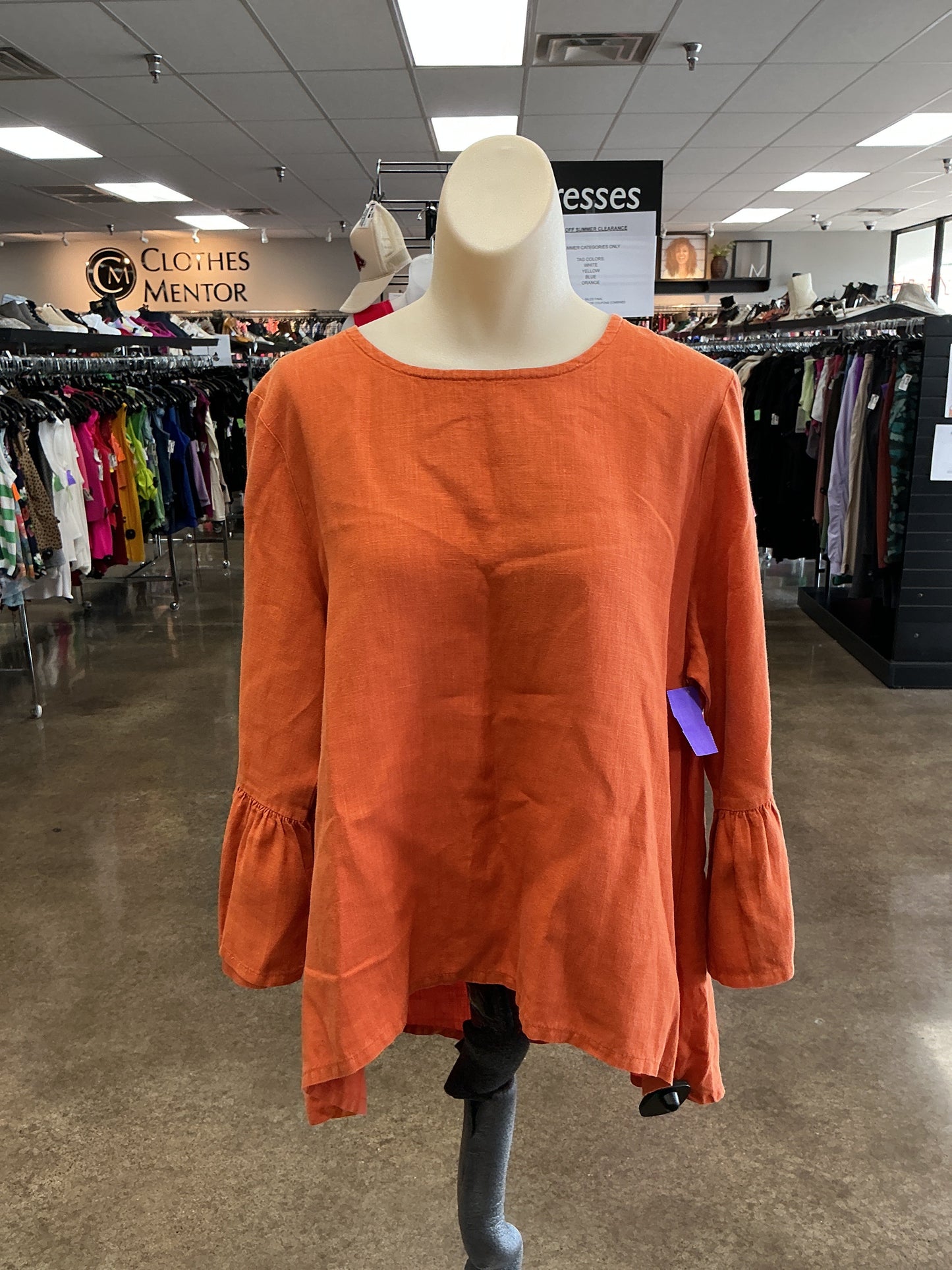 Top Ls By Bryn Walker In Orange, Size:S