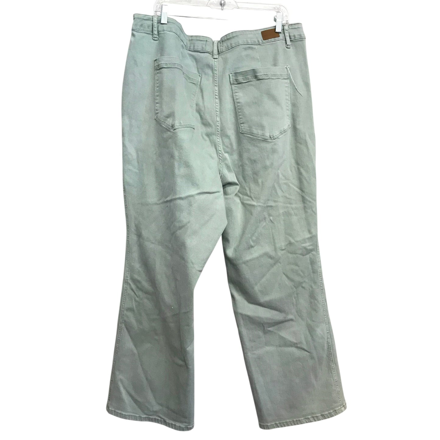 Jeans Wide Leg By Judy Blue In Green Denim, Size:24