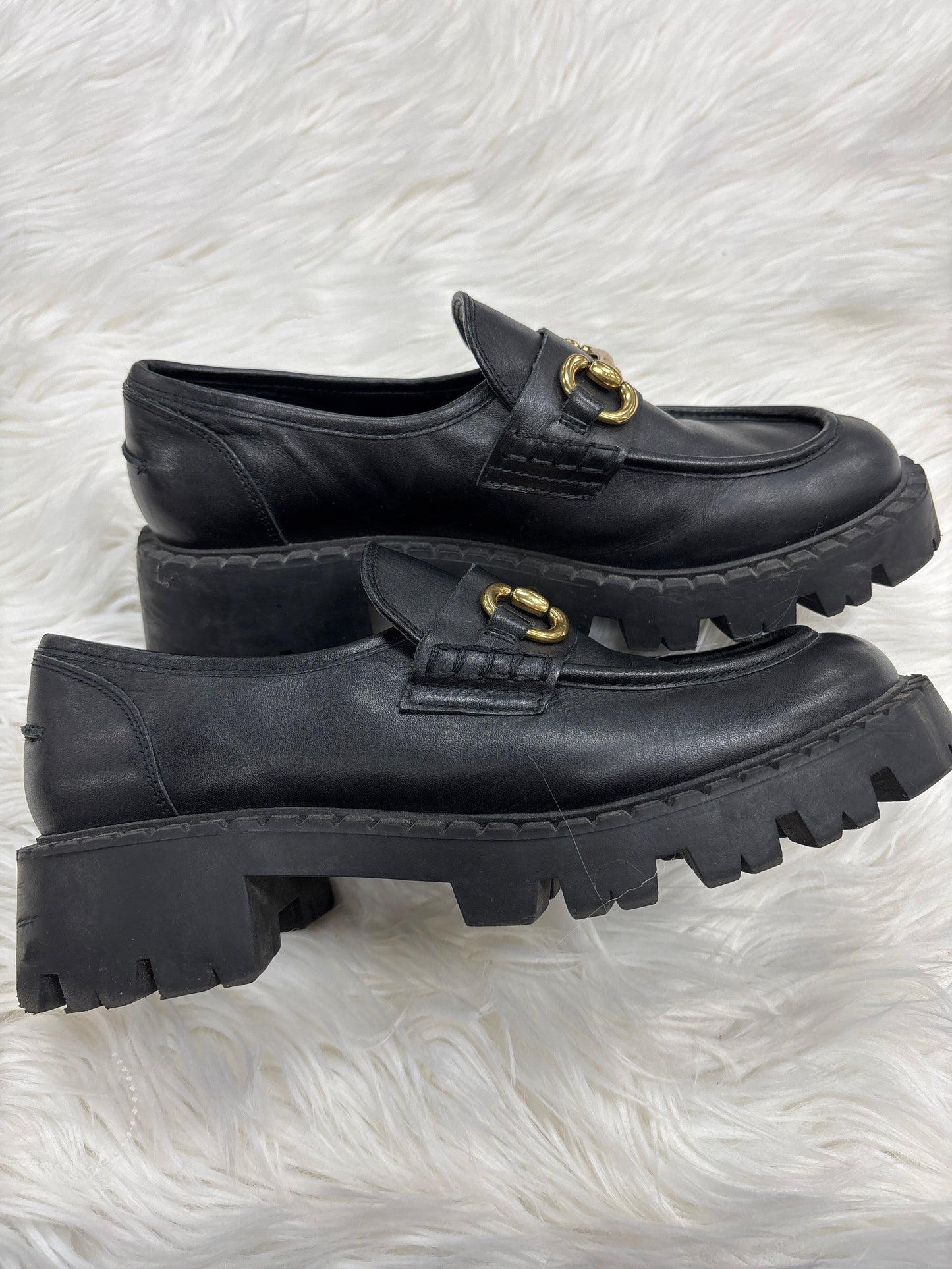 Shoes Flats By Mng In Black, Size:9