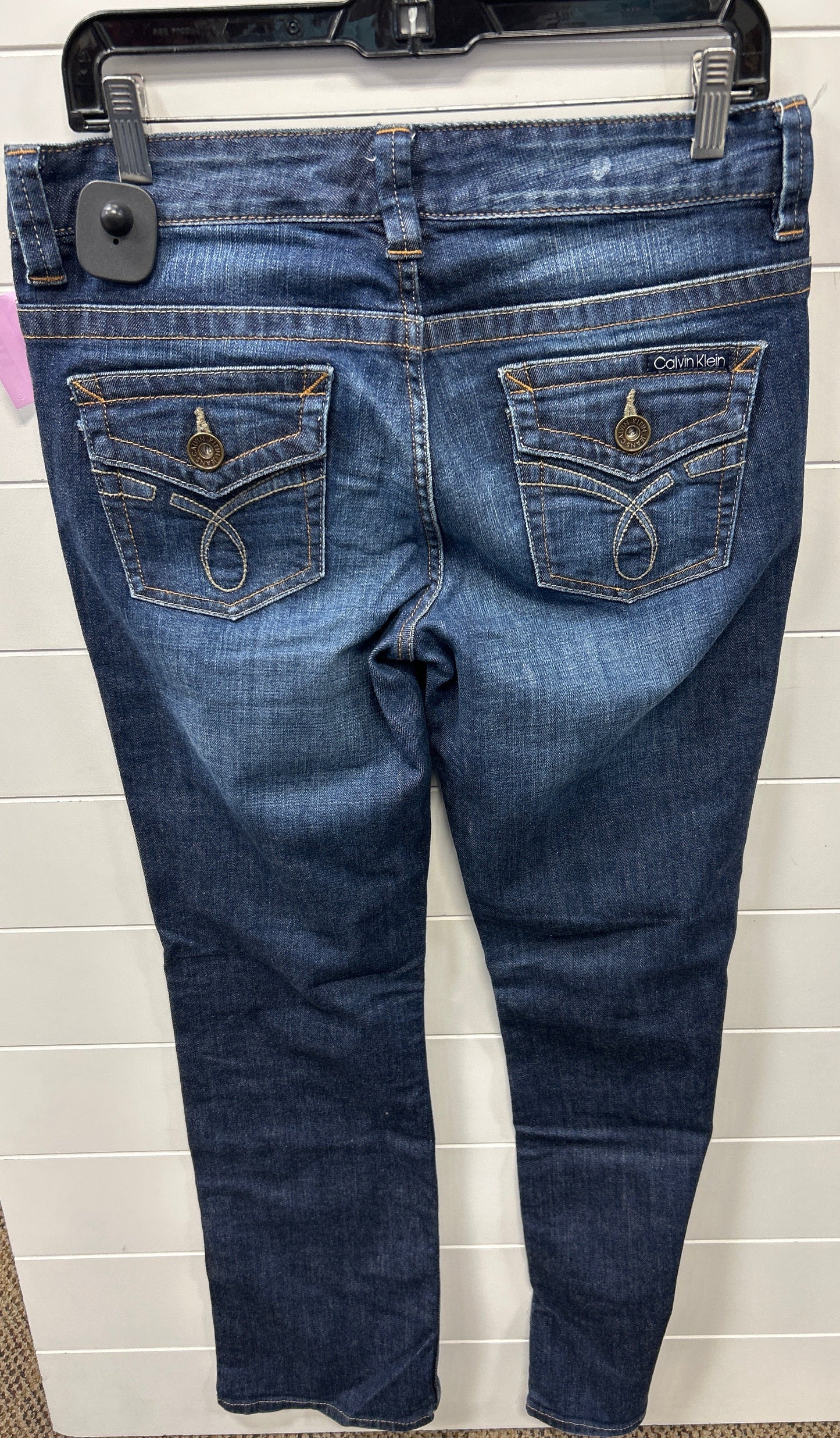 Jeans Boot Cut By Calvin Klein In Blue Denim, Size:8