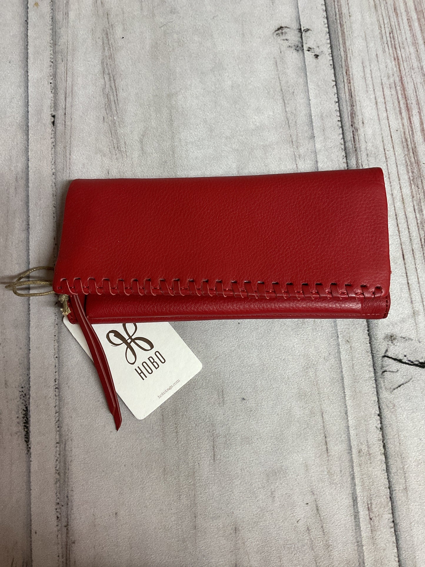 Wallet Leather By Hobo Intl In Red, Size:Large