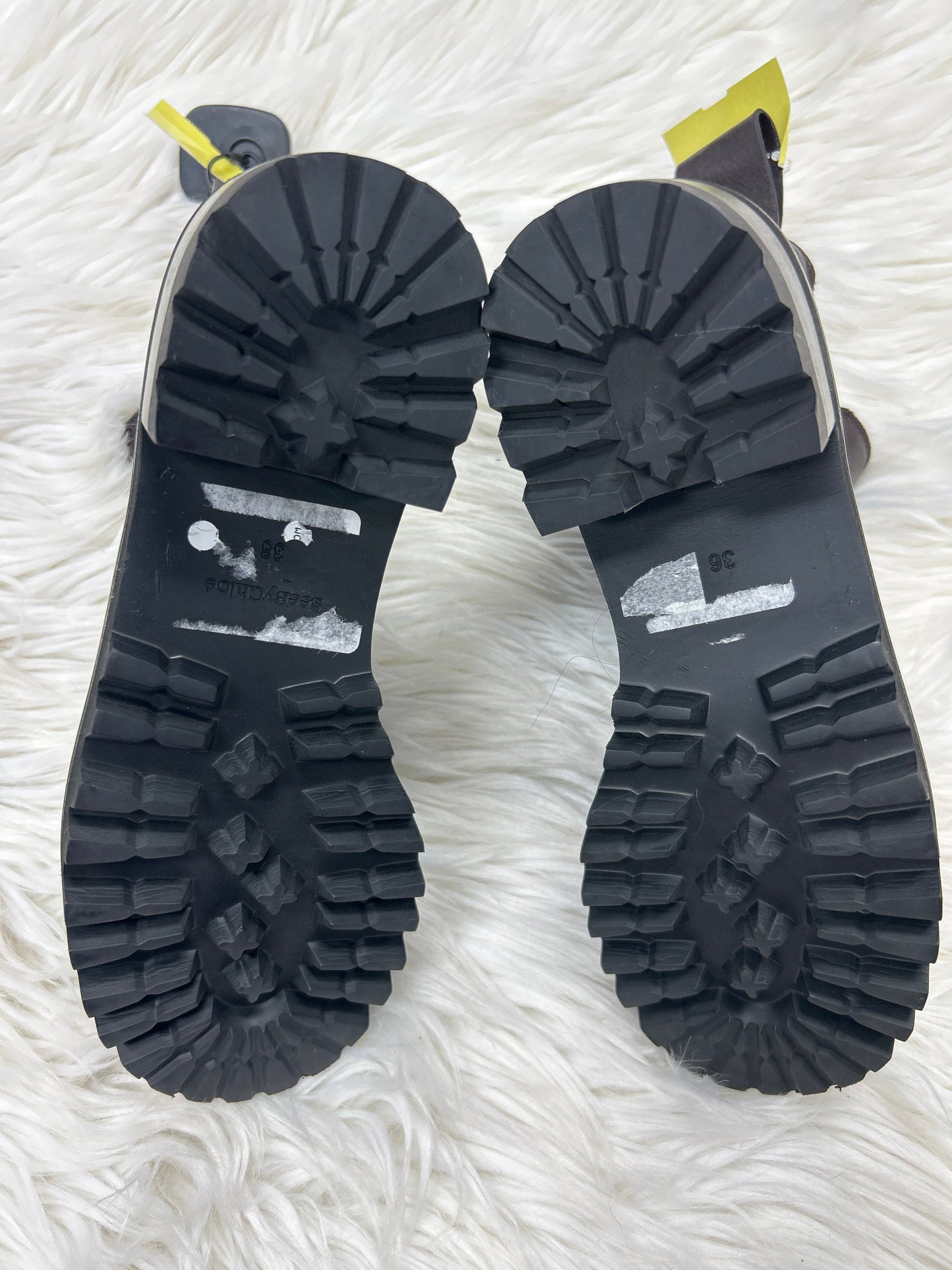 Boots Designer By See By Chloe In Brown, Size:6