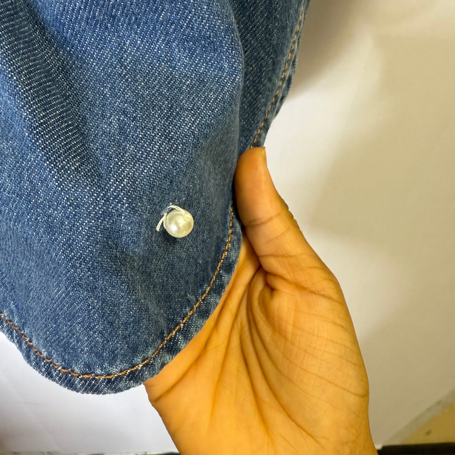 Jacket Denim By Loft In Blue Denim, Size: S