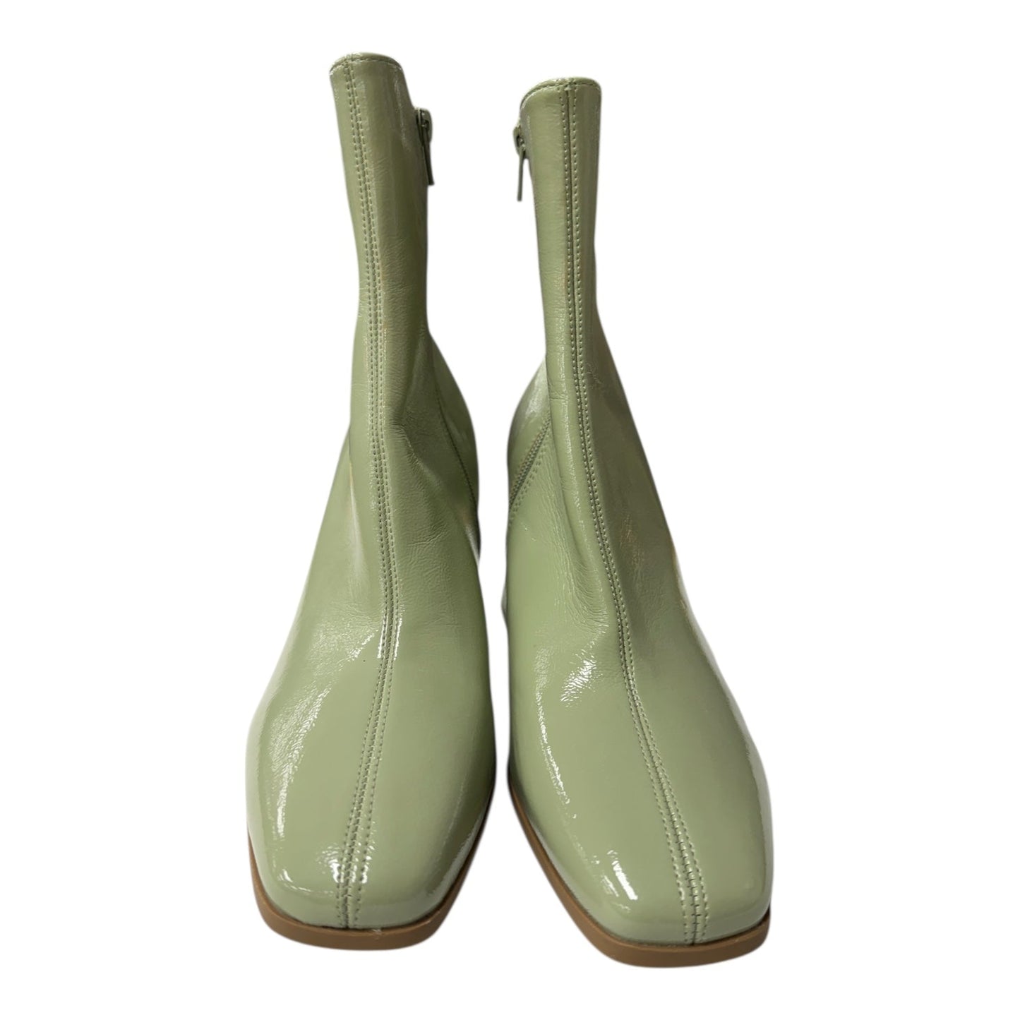 Boots Ankle Heels By So me In Green, Size:8