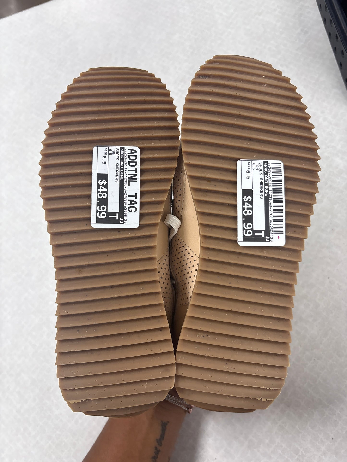 Shoes Sneakers By Rag And Bone In Tan, Size:6.5