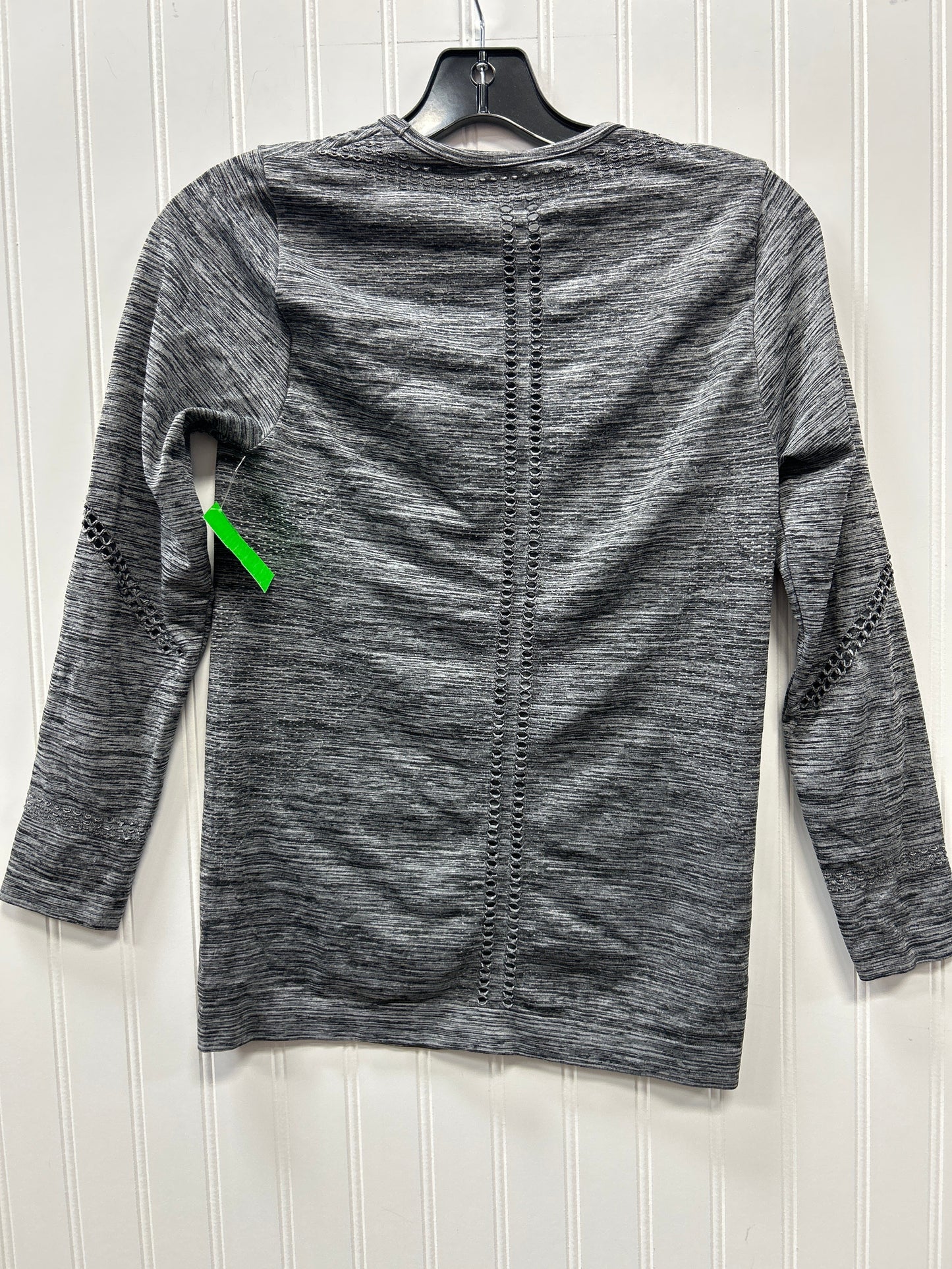 Athletic Top Ls Collar By Ryka In Grey, Size:M