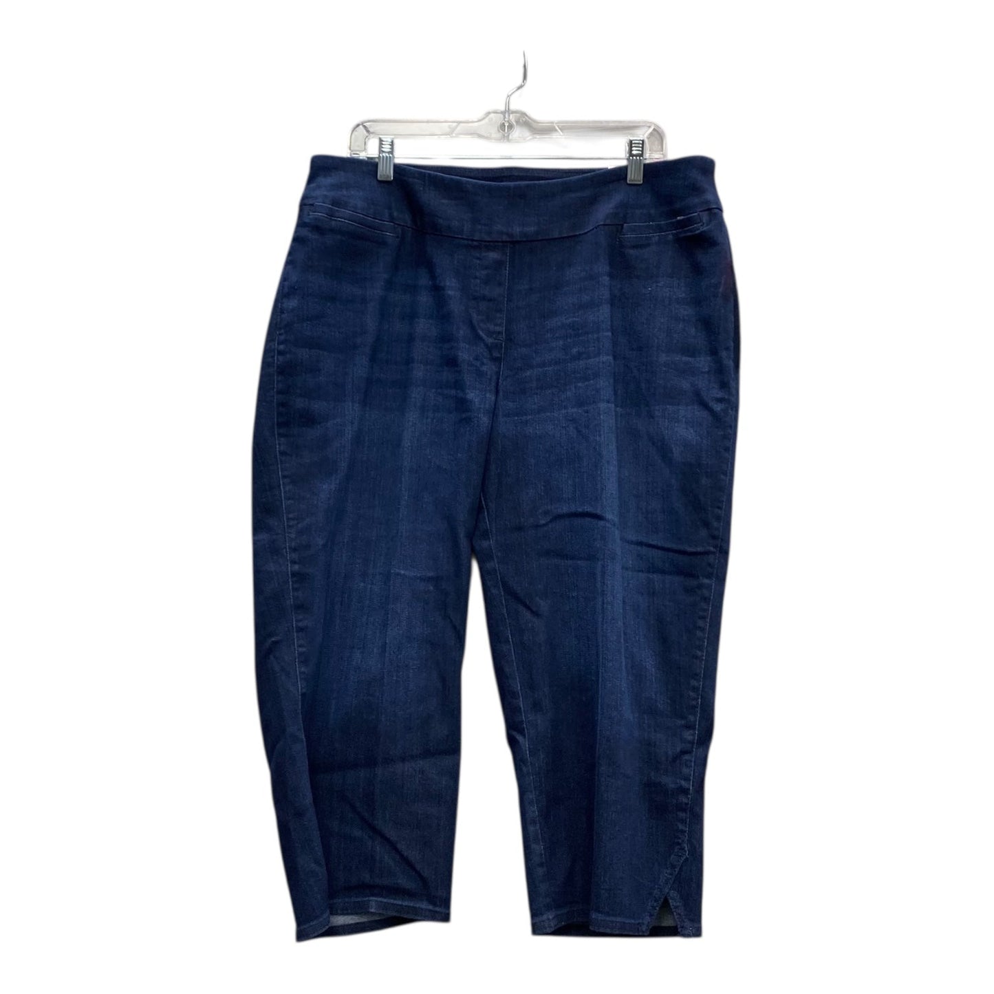 Capris By West Bound In Blue Denim, Size:18