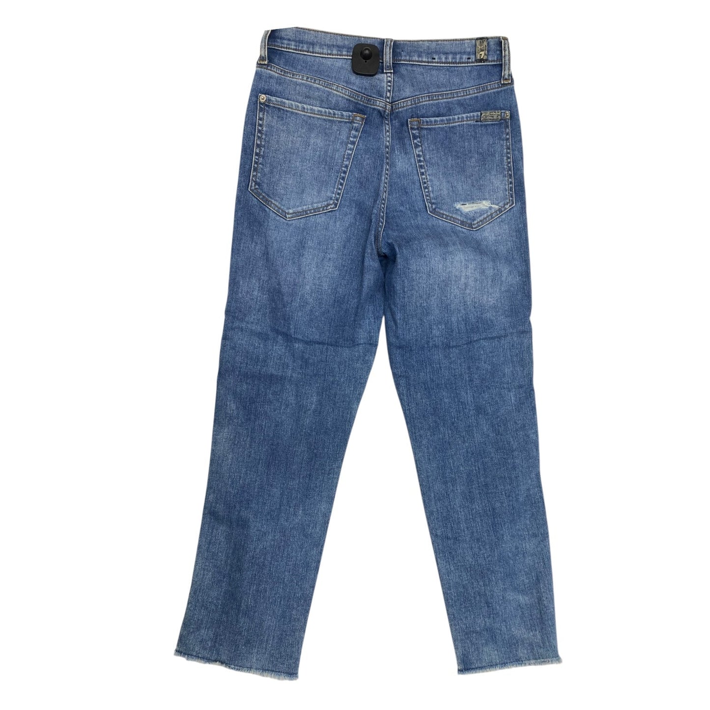 Jeans Straight By 7 For All Mankind In Blue Denim, Size:6