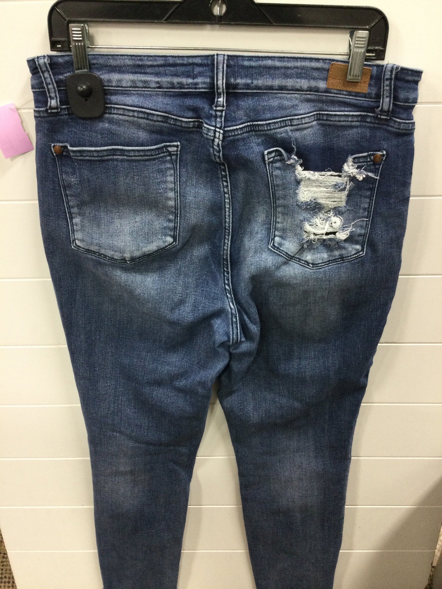 Jeans Skinny By Judy Blue In Blue Denim, Size:12