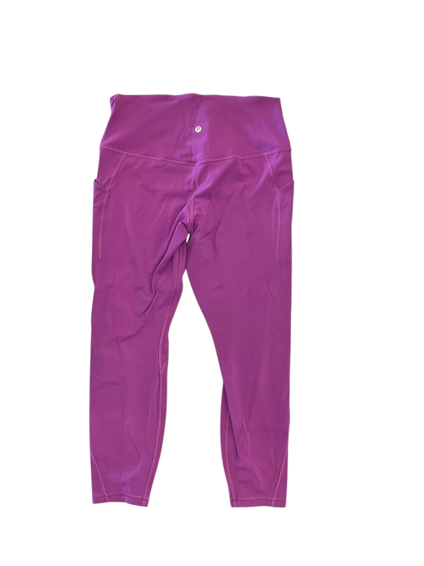 Athletic Pants By Lululemon In Purple, Size:L