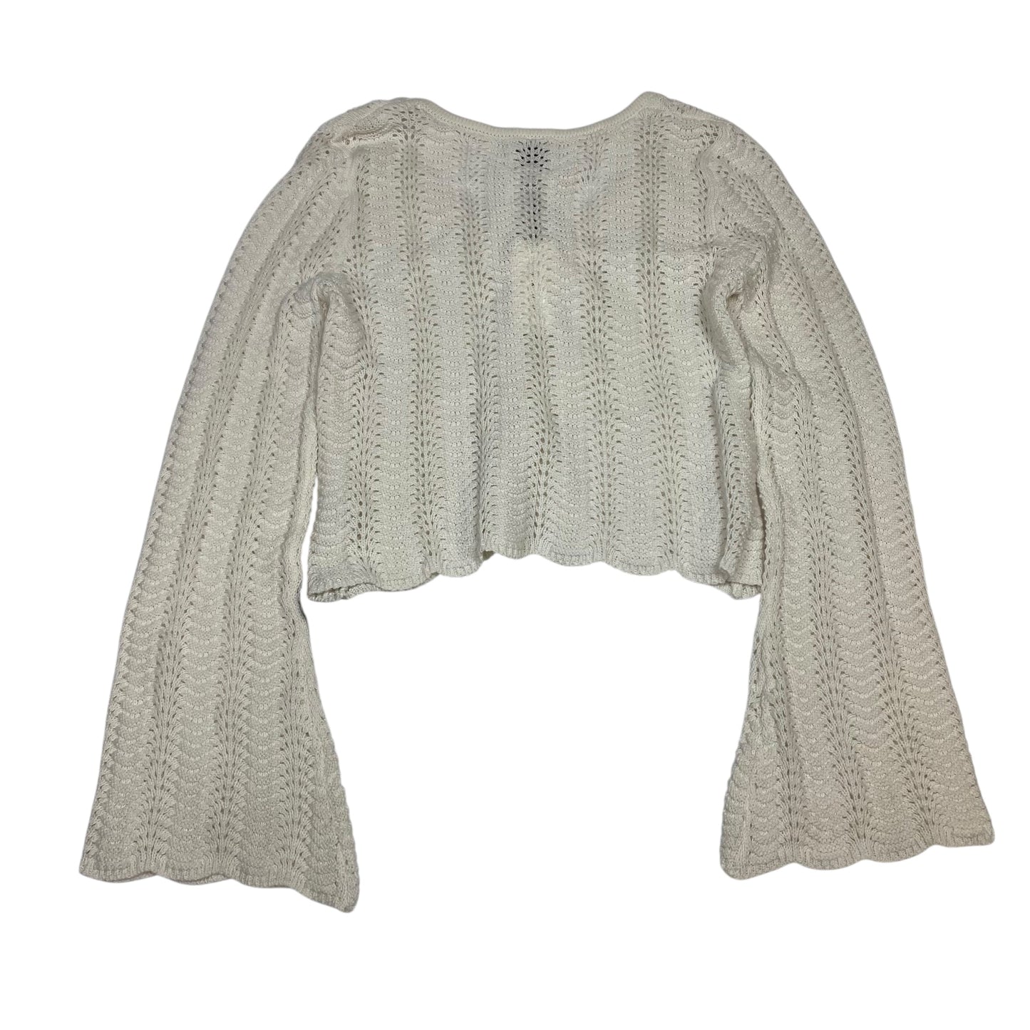 Cardigan By Pink Rose In Cream, Size:L