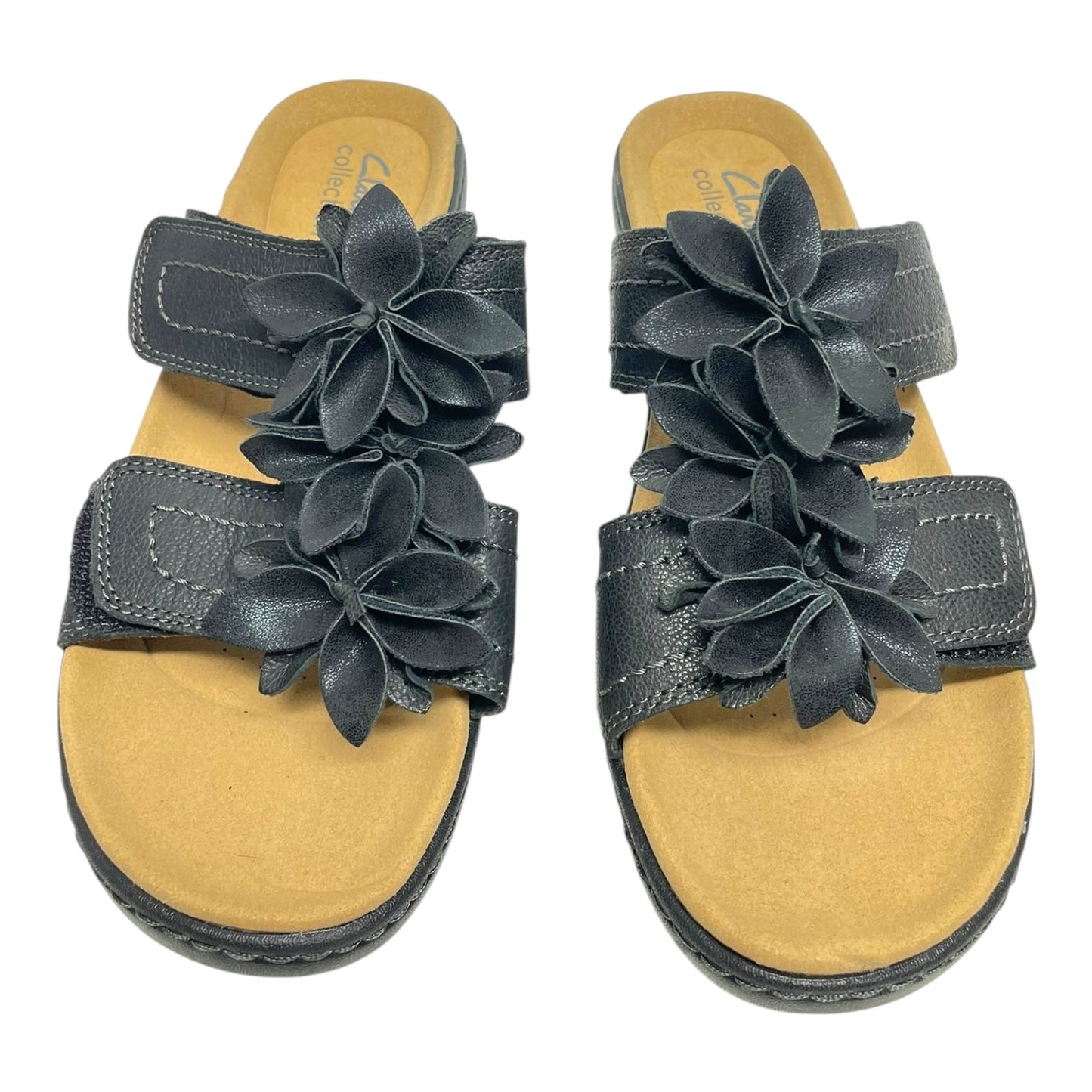 Sandals Heels Block By Clarks In Black, Size: 8