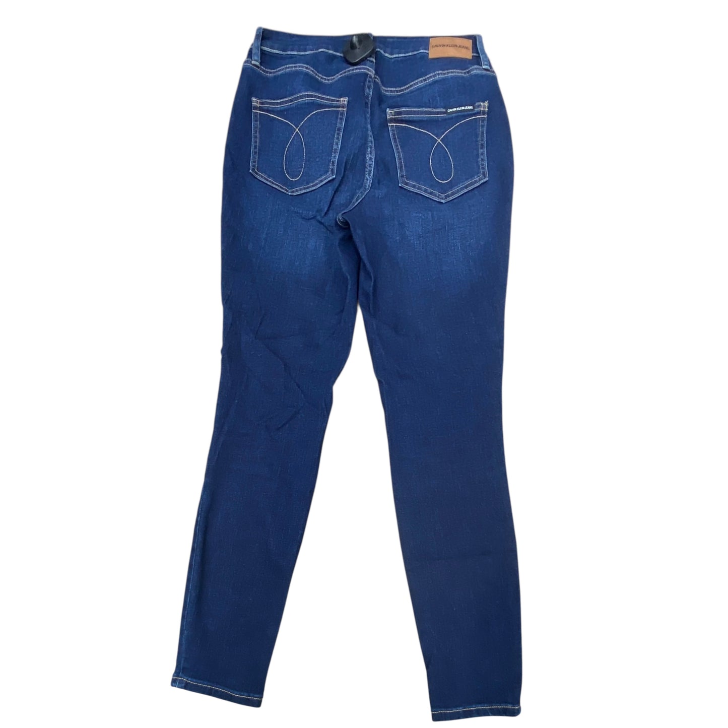 Jeans Skinny By Calvin Klein In Blue Denim, Size:4