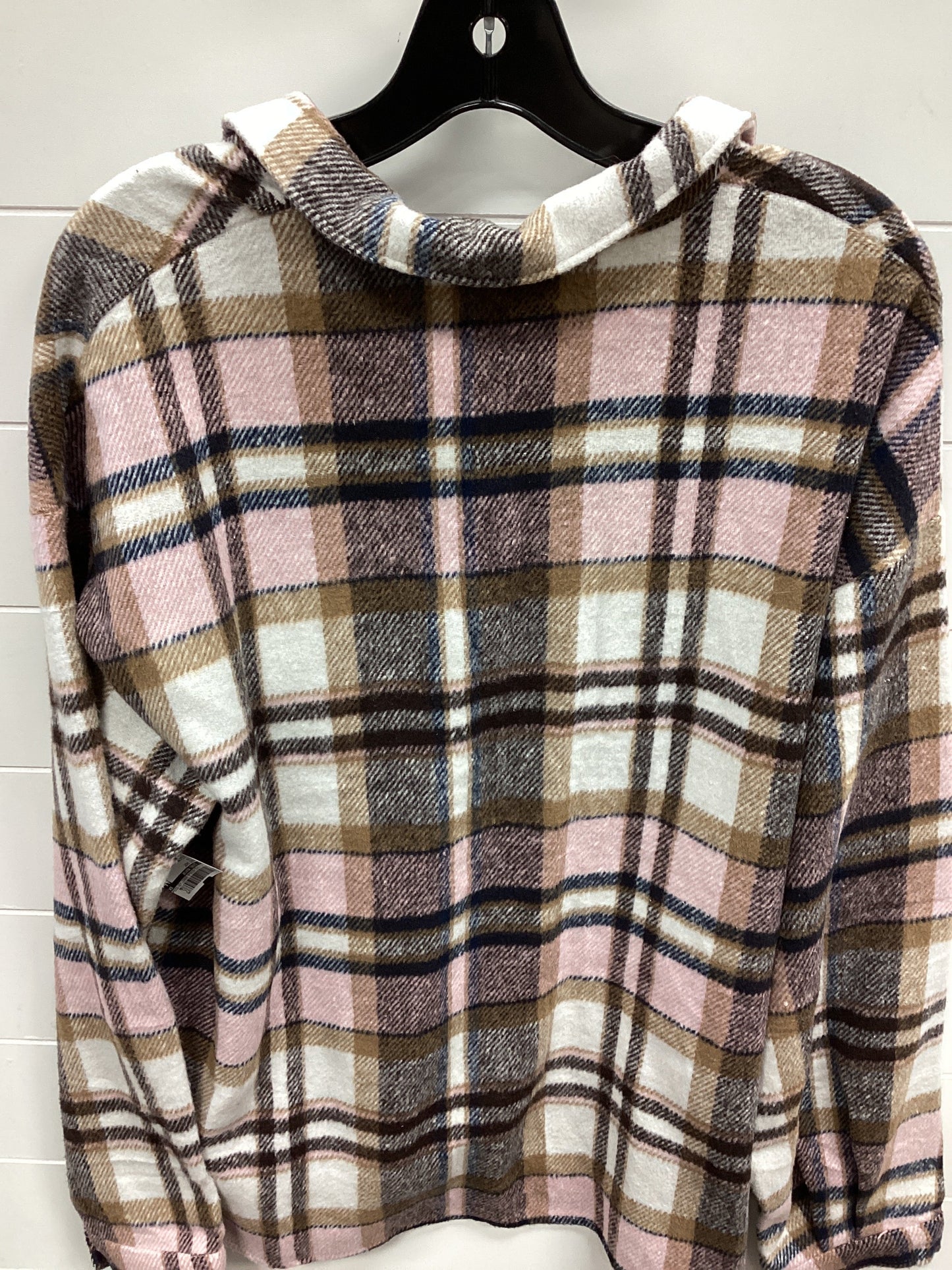 Jacket Shirt By Clothes Mentor In Brown, Size:2X