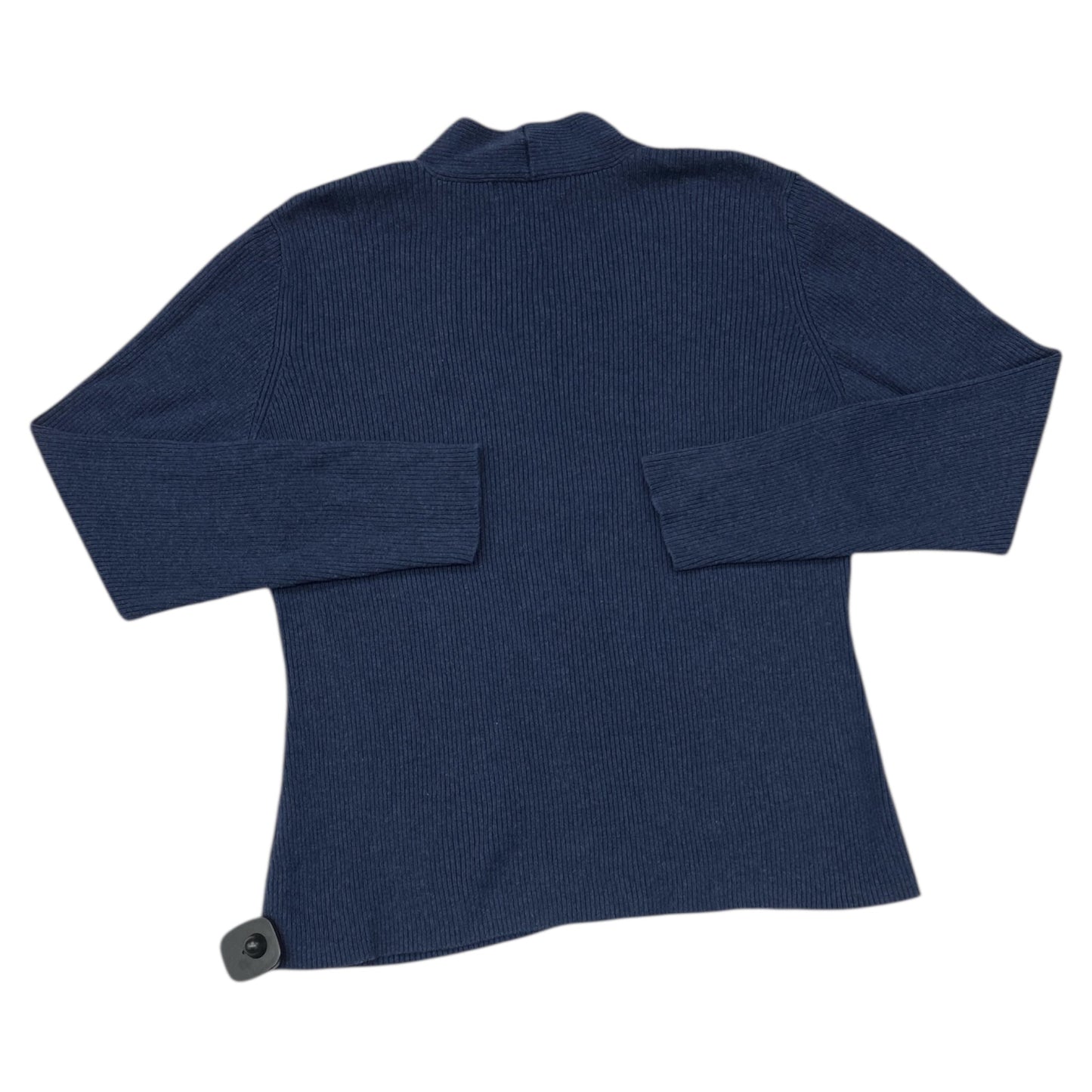Sweater Cardigan By Liz Claiborne In Blue, Size:L