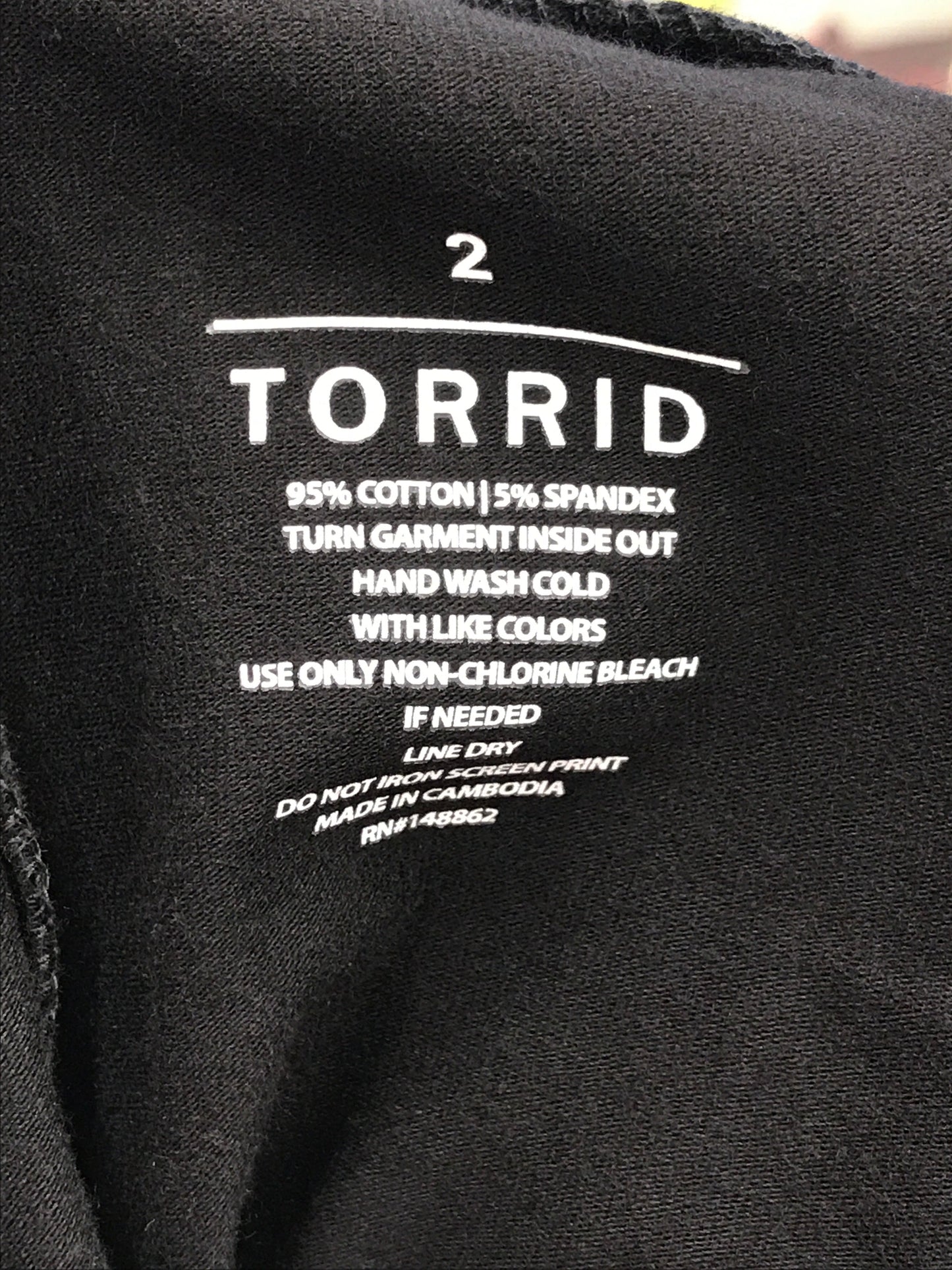 Leggings Cropped By Torrid In Black Size: 2X