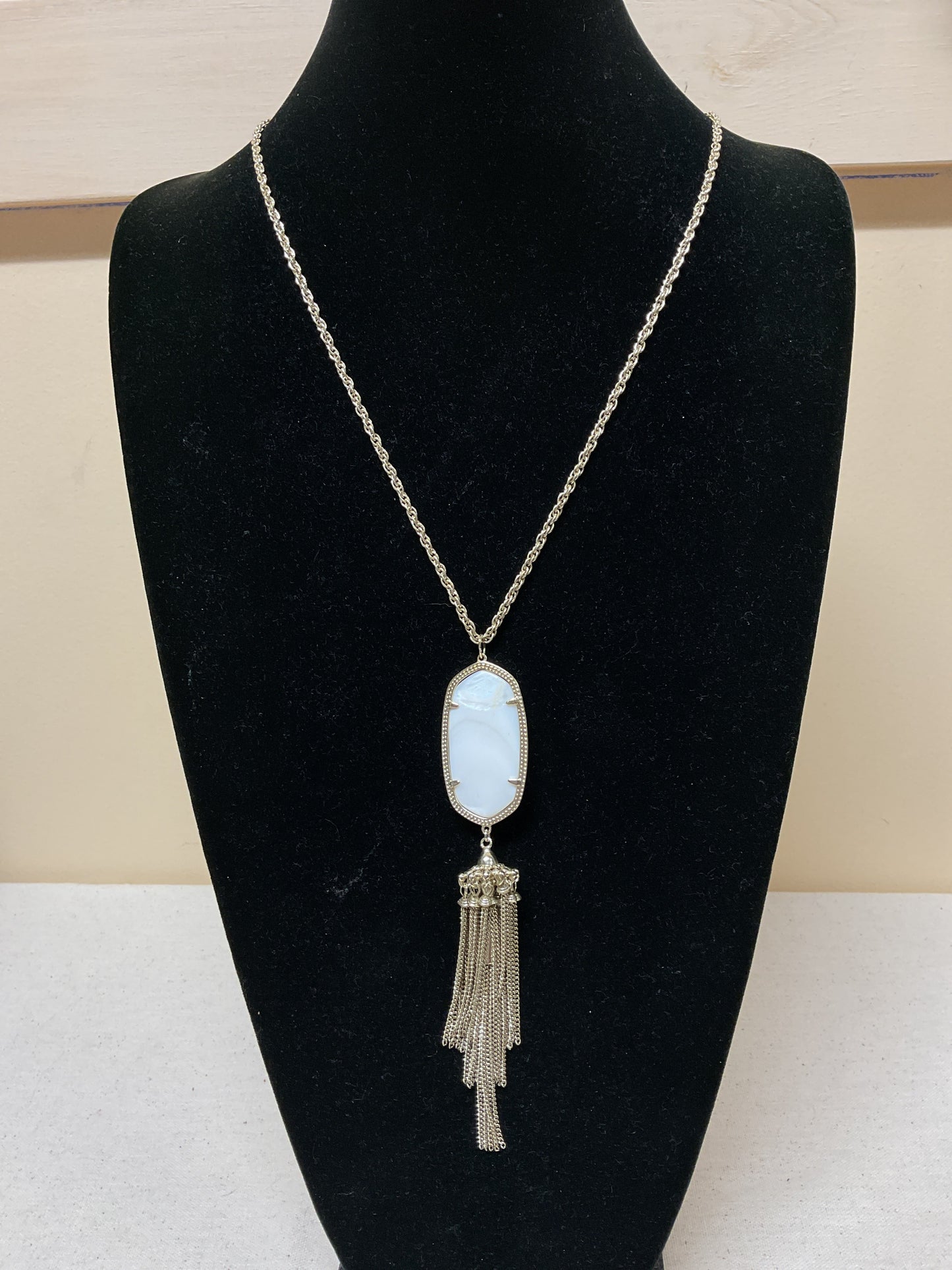 Necklace Pendant By Kendra Scott In White