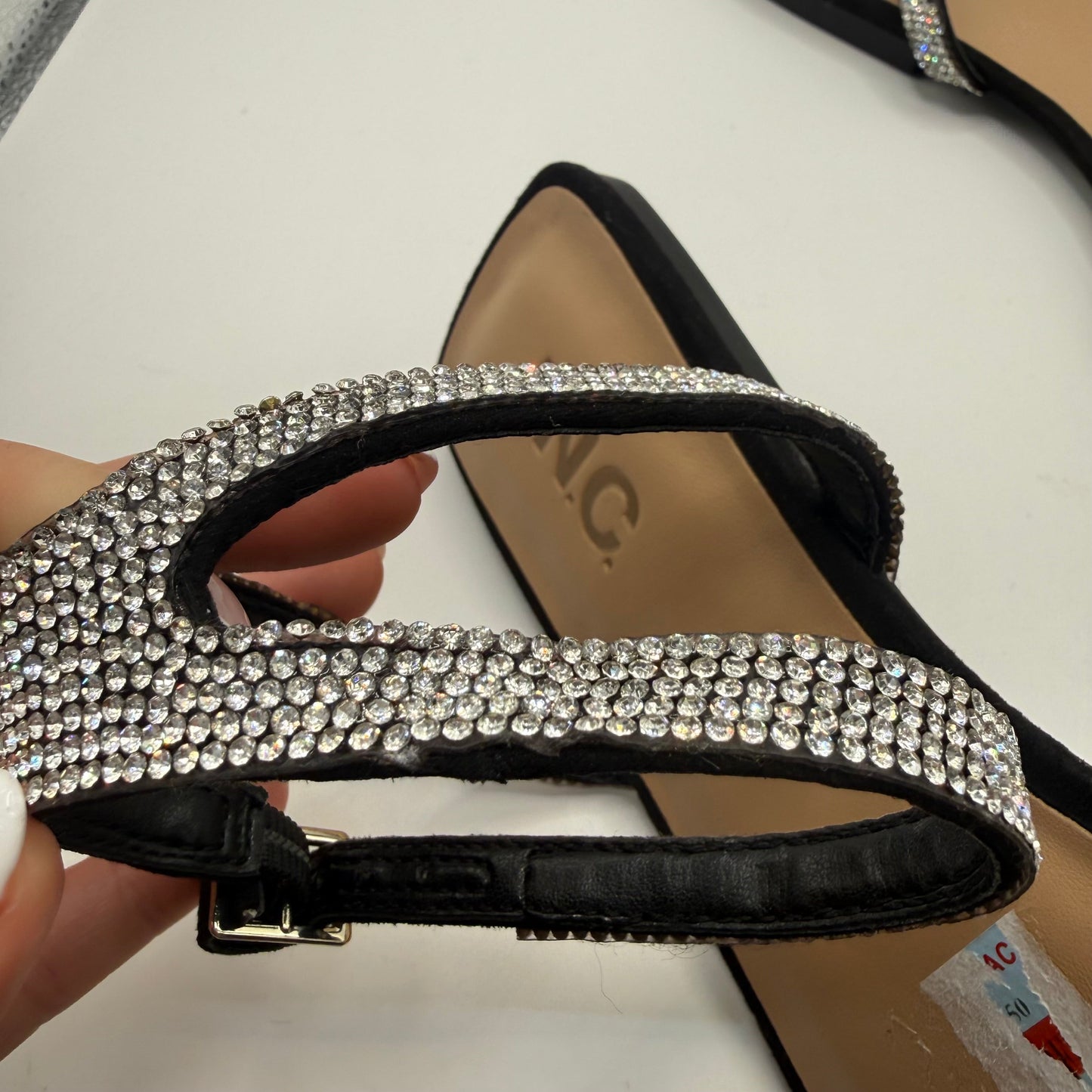 Sandals Flats By Inc In Black, Size: 8.5