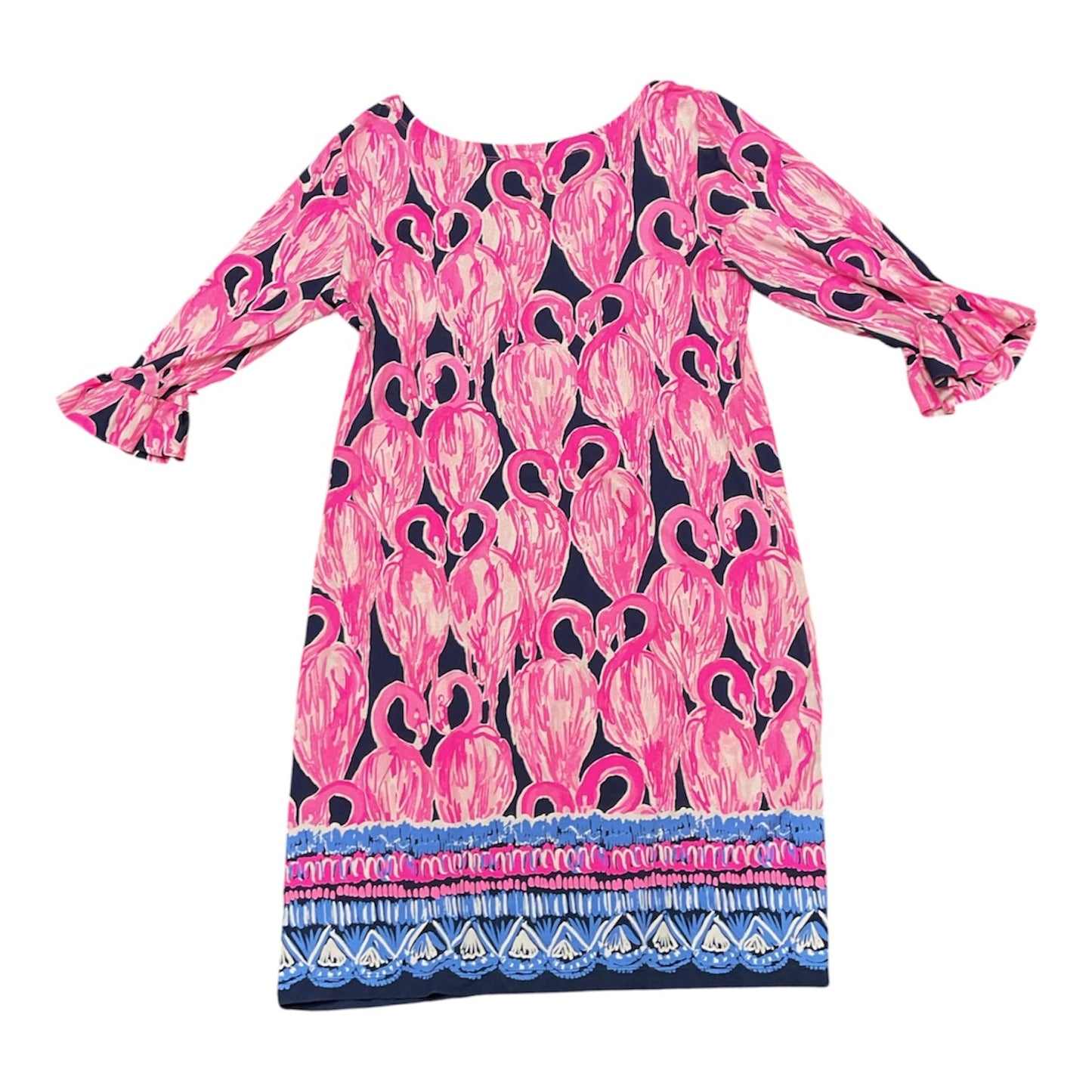 Dress Designer By Lilly Pulitzer In Blue & Pink, Size:L