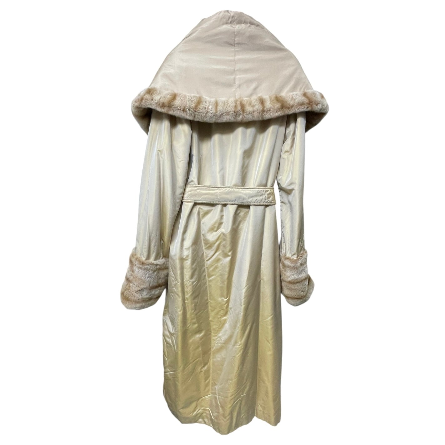 Coat Luxury Designer By Fendi In Tan, Size: M