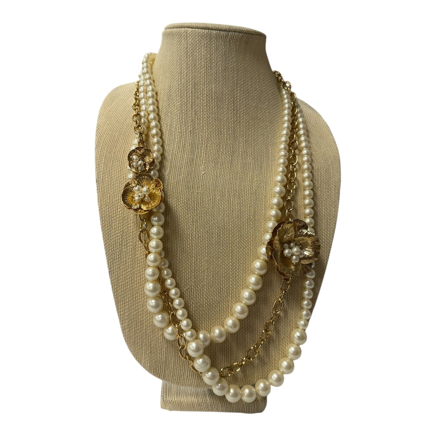 Necklace Layered By Ann Taylor In Gold & White