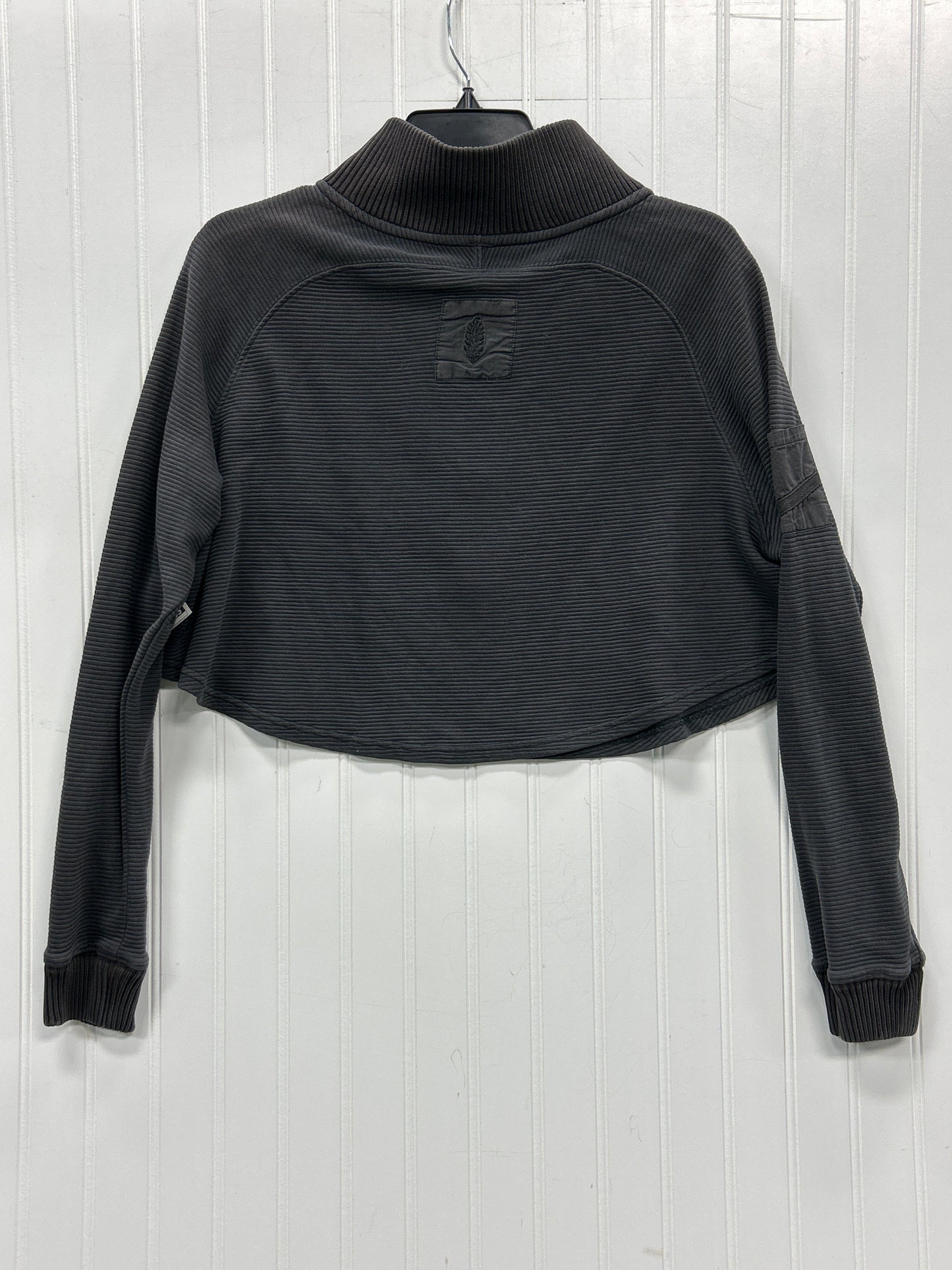 Athletic Top Ls Collar By Free People In Grey, Size:Xs