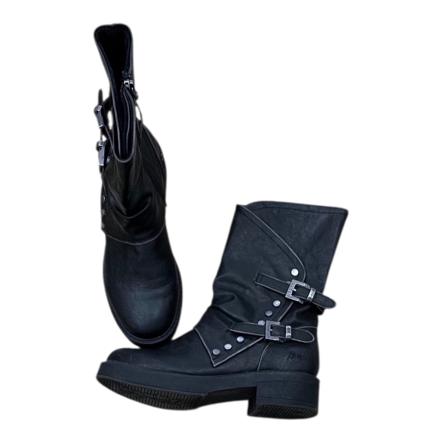 Boots Mid-Calf Flats By Blowfish In Black, Size:8