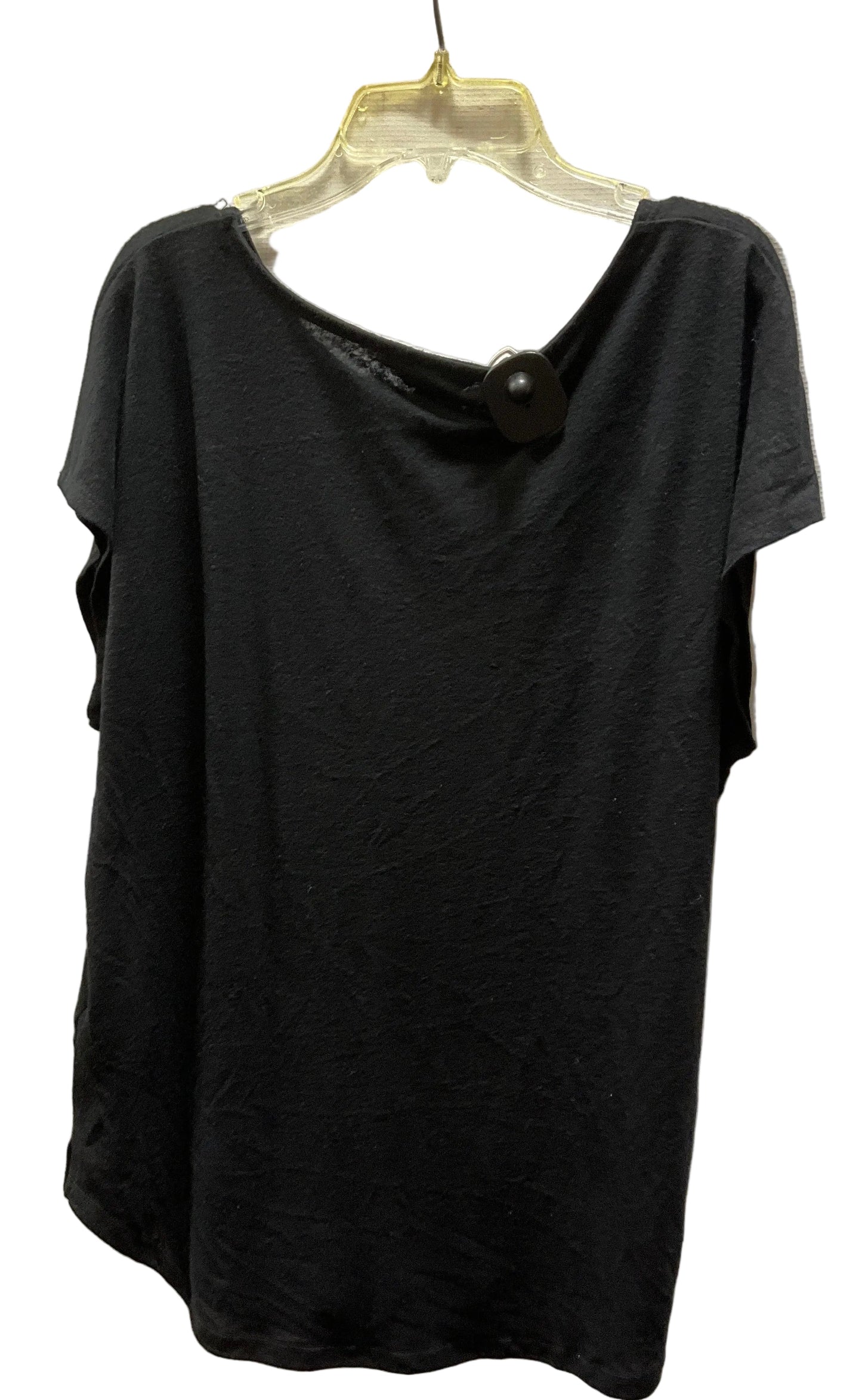 Top Short Sleeve By Orvis In Black, Size: L