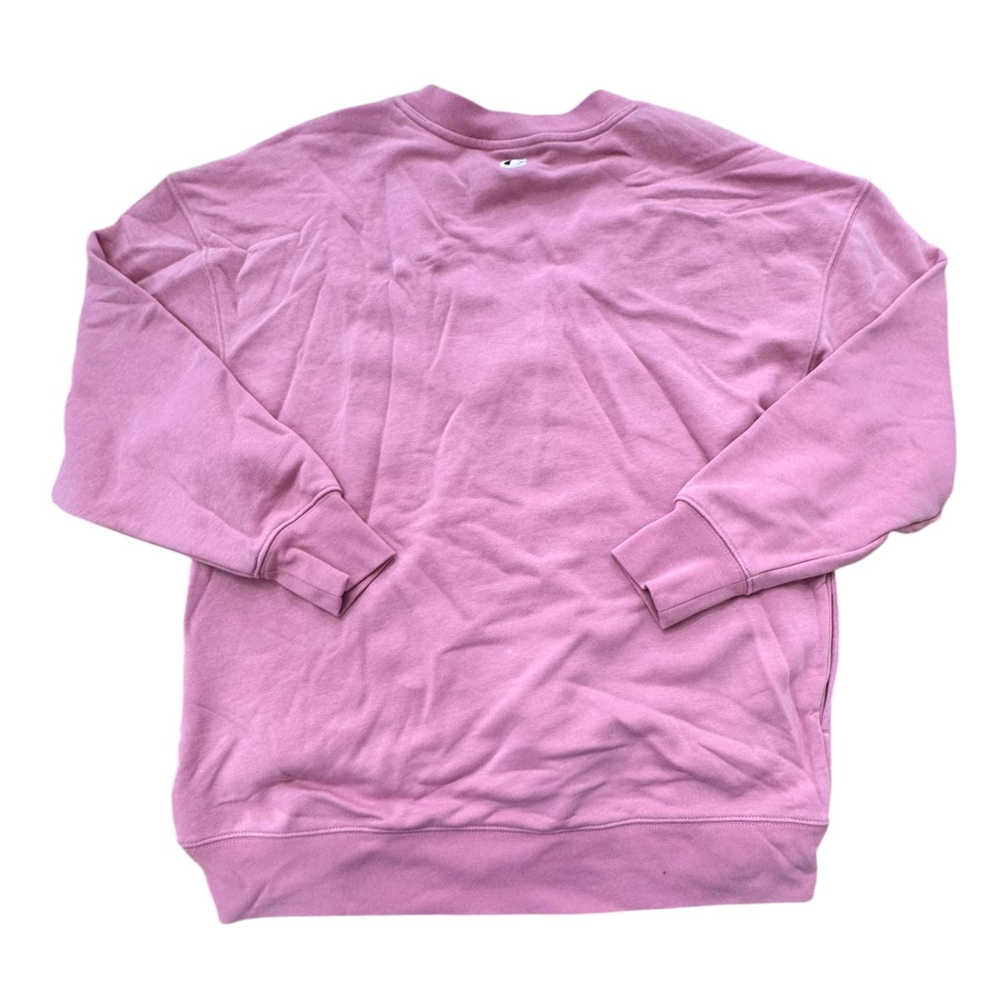 Athletic Sweatshirt Collar By Champion In Pink, Size:S