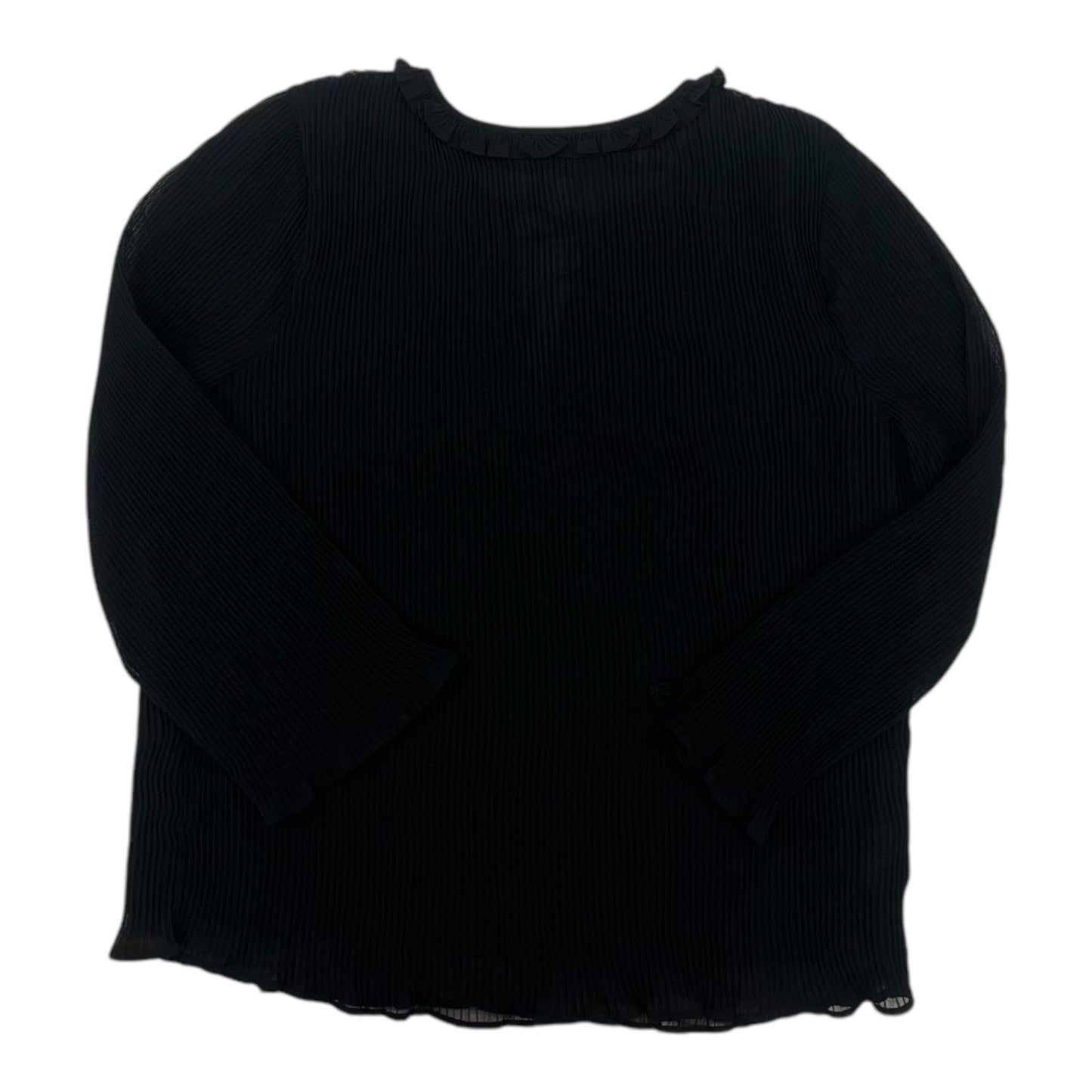 Blouse Ls By Loft In Black, Size:M