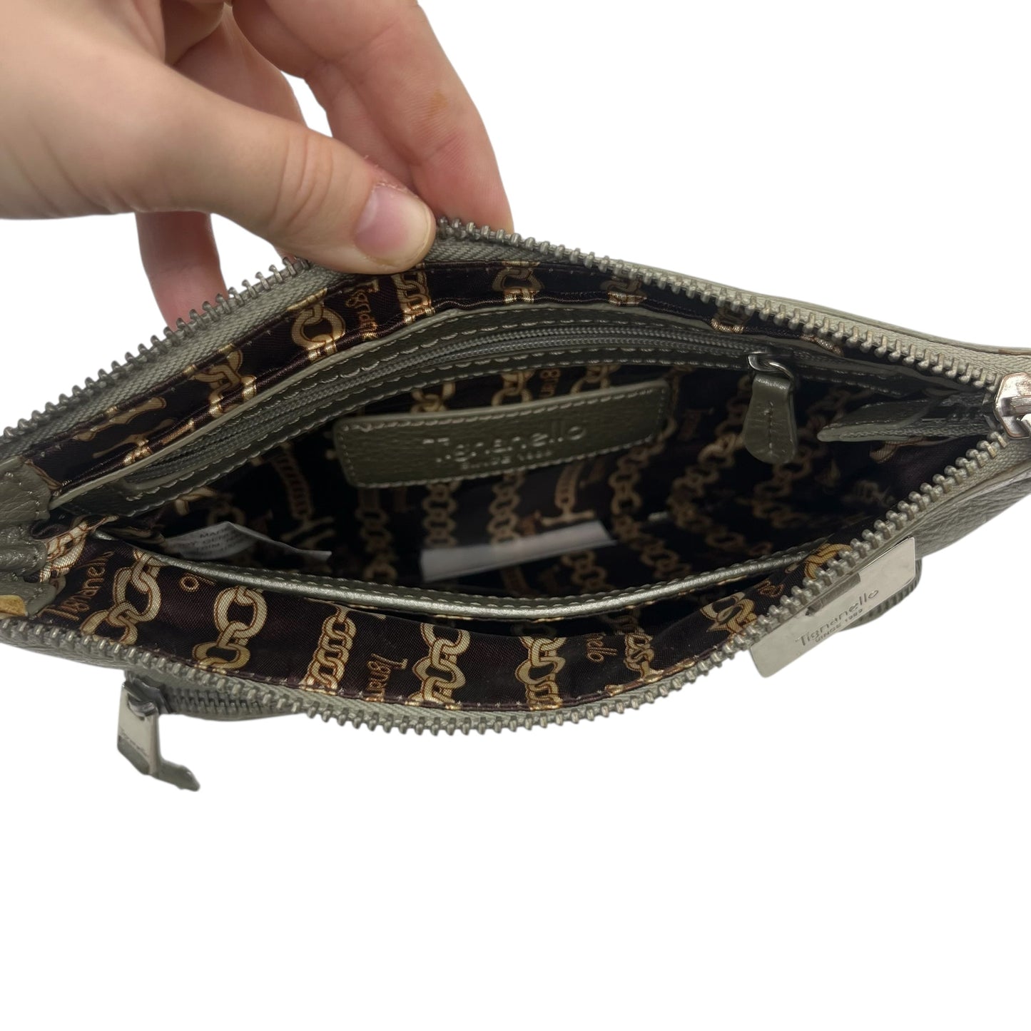 Crossbody Leather By Tignanello Purses In Tan, Size:Small