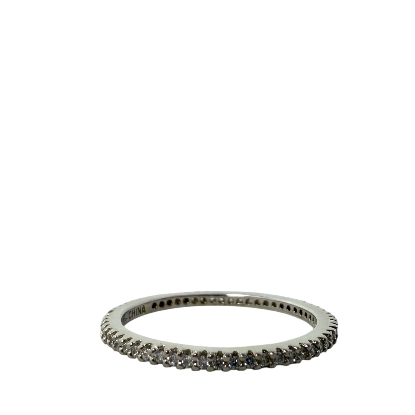 Sterling Silver CZ Stackable Eternity Ring R2750 By Silpada, Size: 8