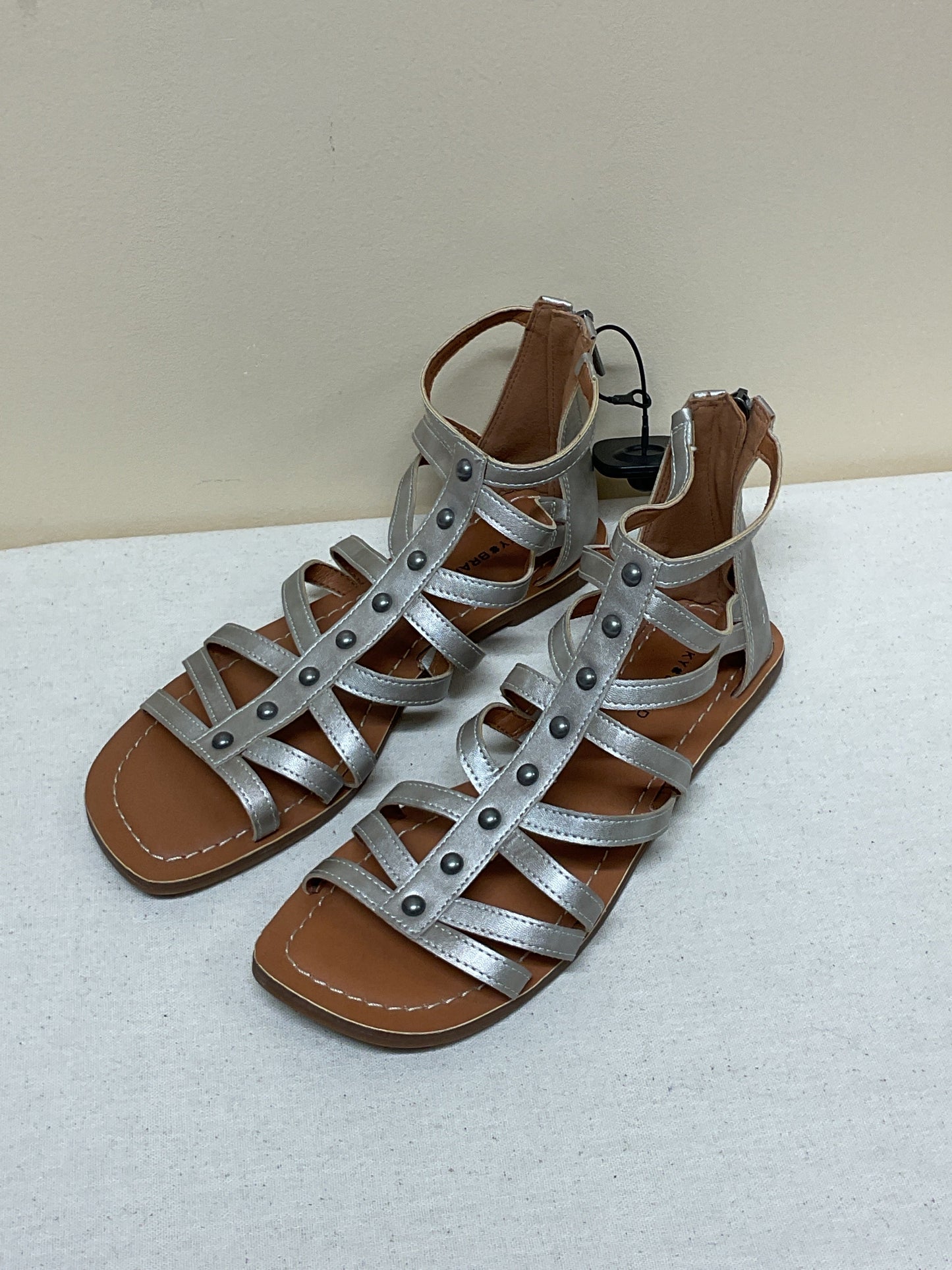 Sandals Flats By Lucky Brand In Gold, Size:8