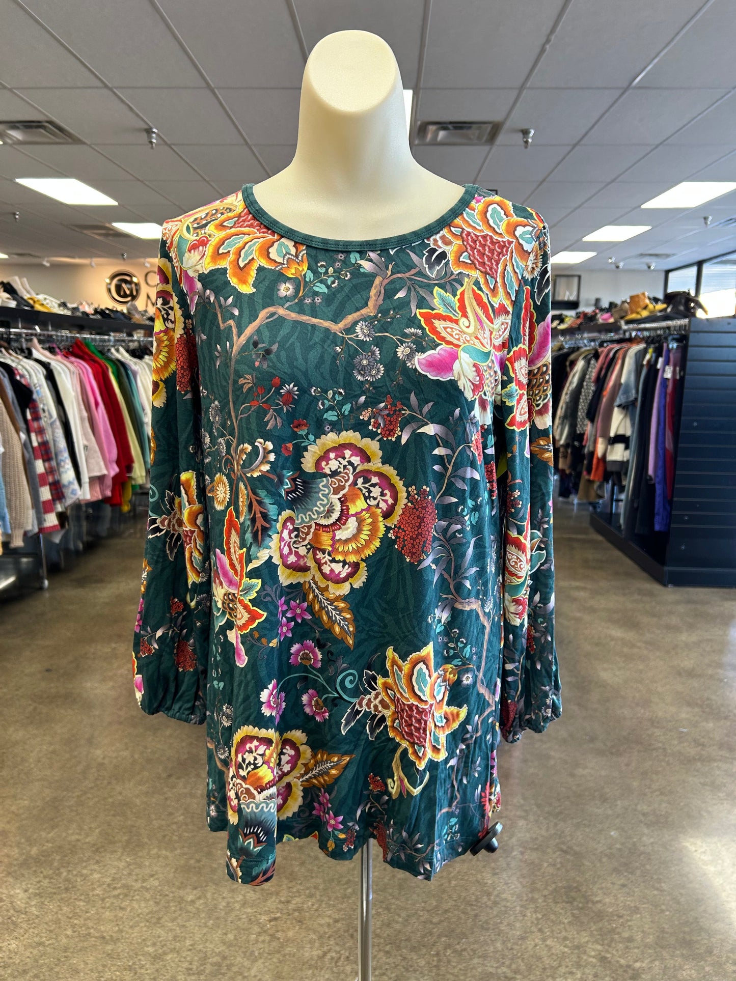 Top Ls By Johnny Was In Floral Print, Size:S