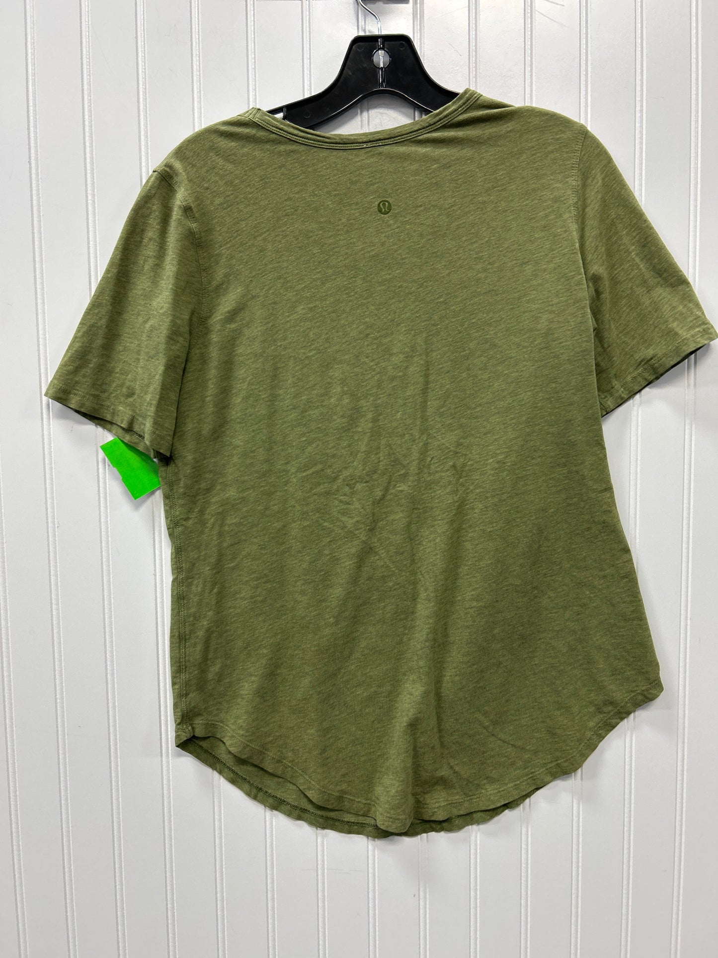 Athletic Top Ss By Lululemon In Green, Size:10