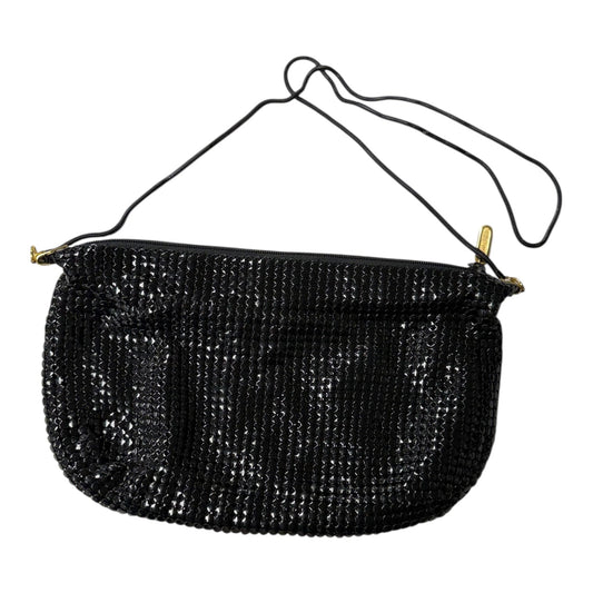 Handbag By Carla marchi In Black & Gold, Size:Medium