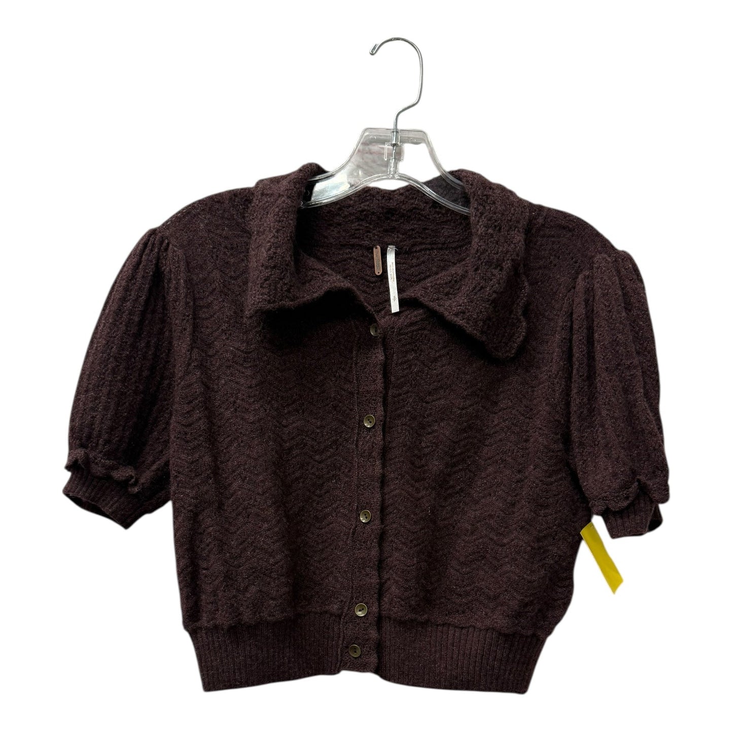 Sweater Cardigan By Free People In Purple, Size:S