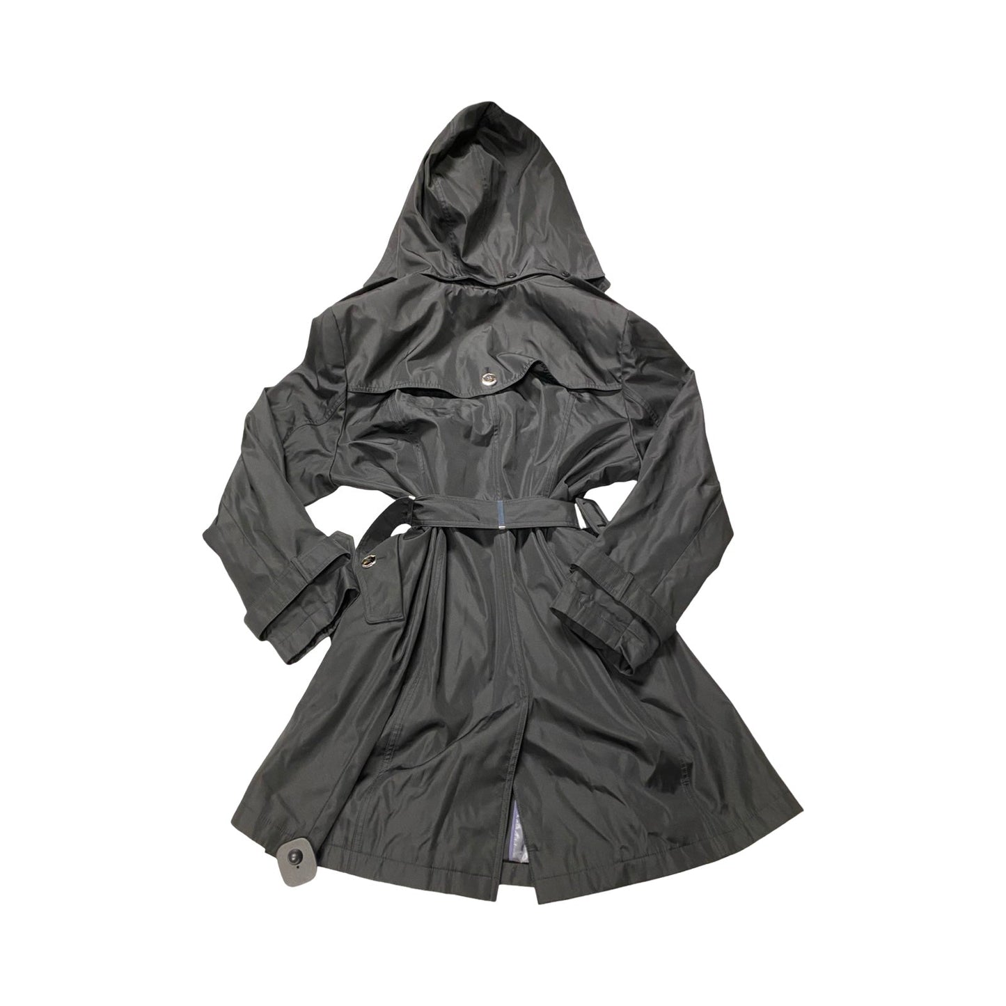 Coat Trench Coat By Calvin Klein In Black, Size:S