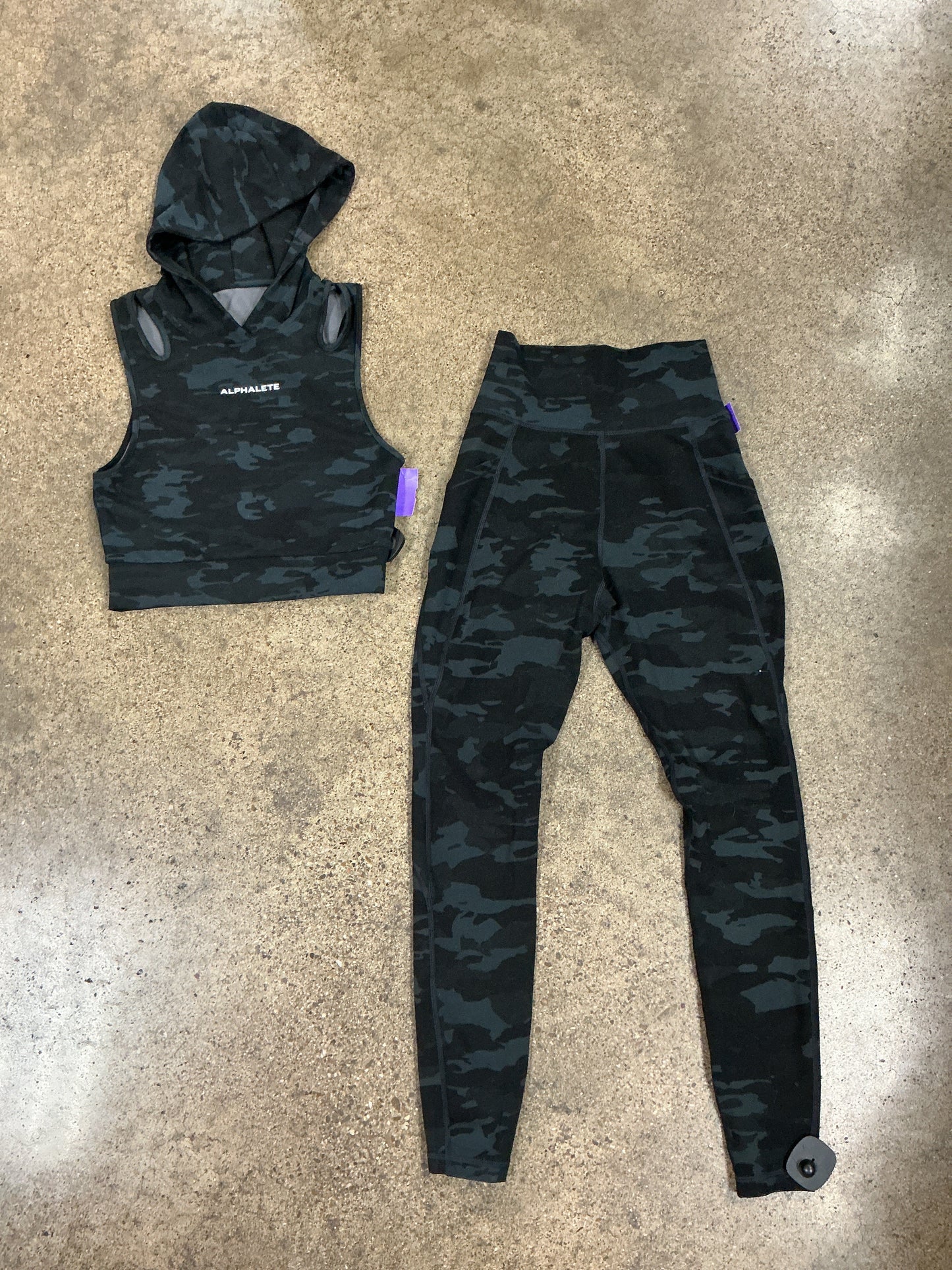Athletic Pants 2Pc By Alphalete In Black & Grey, Size:S